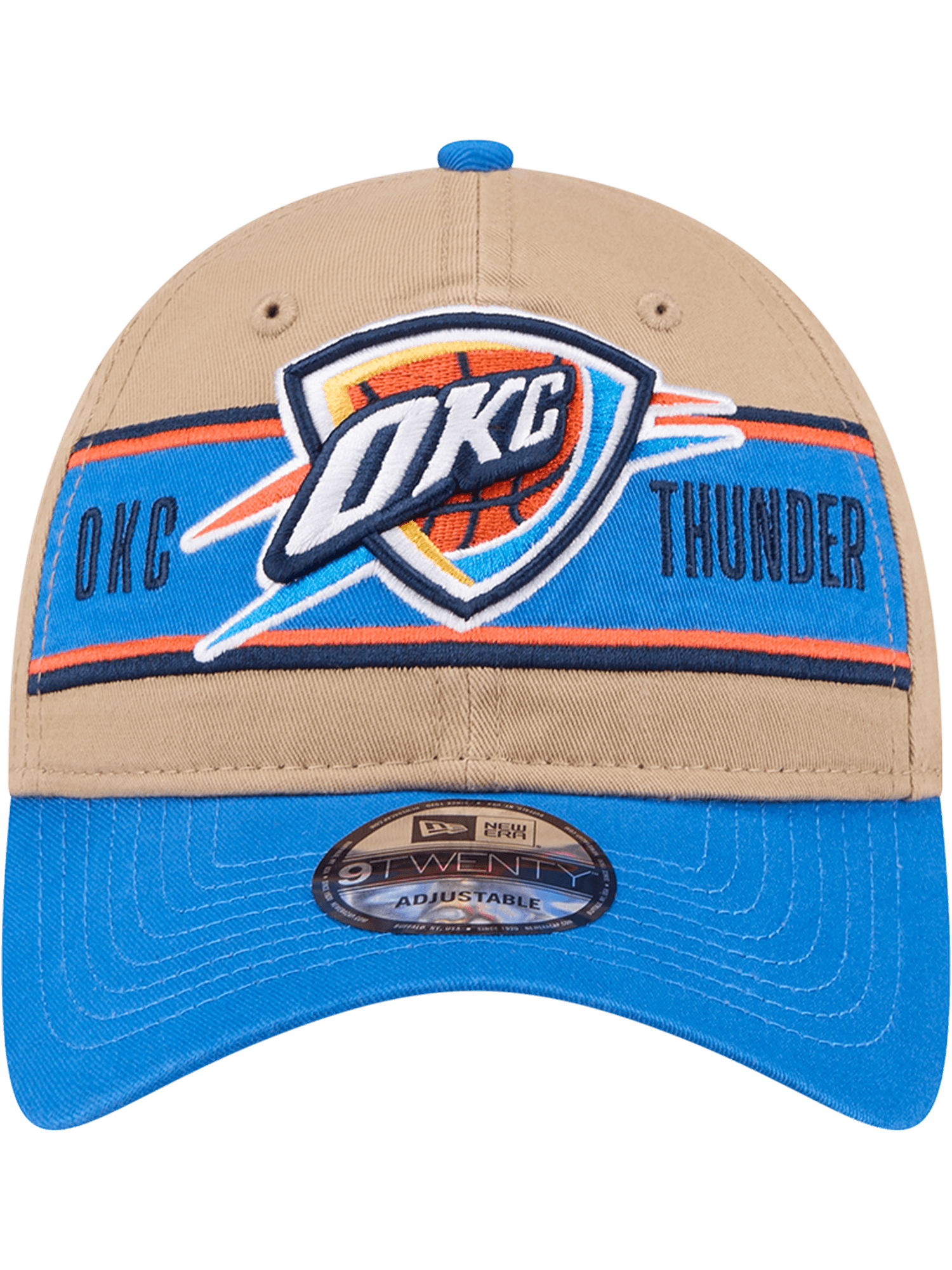 Oklahoma City Thunder New Era NBA 24 Draft 9TWENTY Strapback Hat - Tan