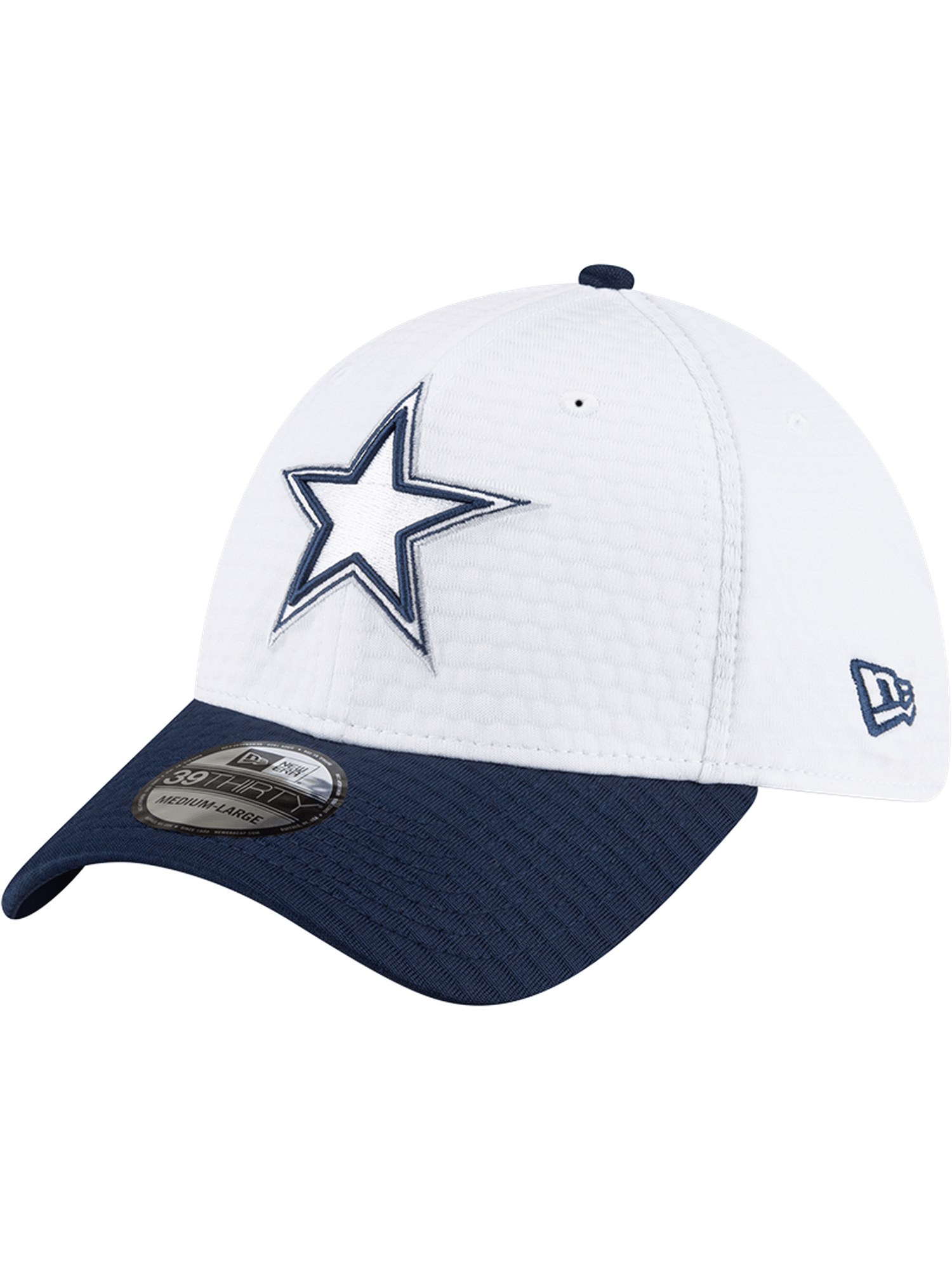 Dallas Cowboys New Era NFL 24 Training 39THIRTY Stretch-Fit Hat - White