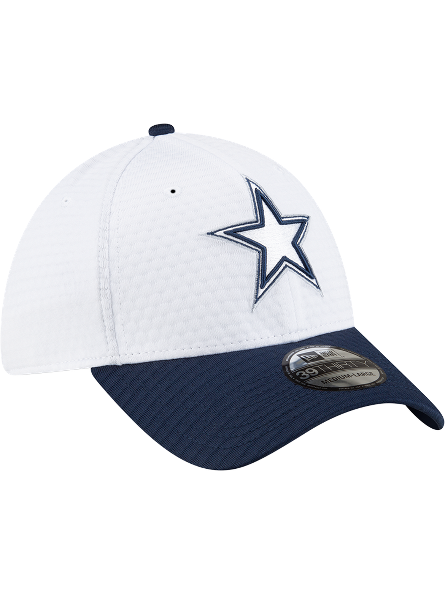 Dallas Cowboys New Era NFL 24 Training 39THIRTY Stretch-Fit Hat - White