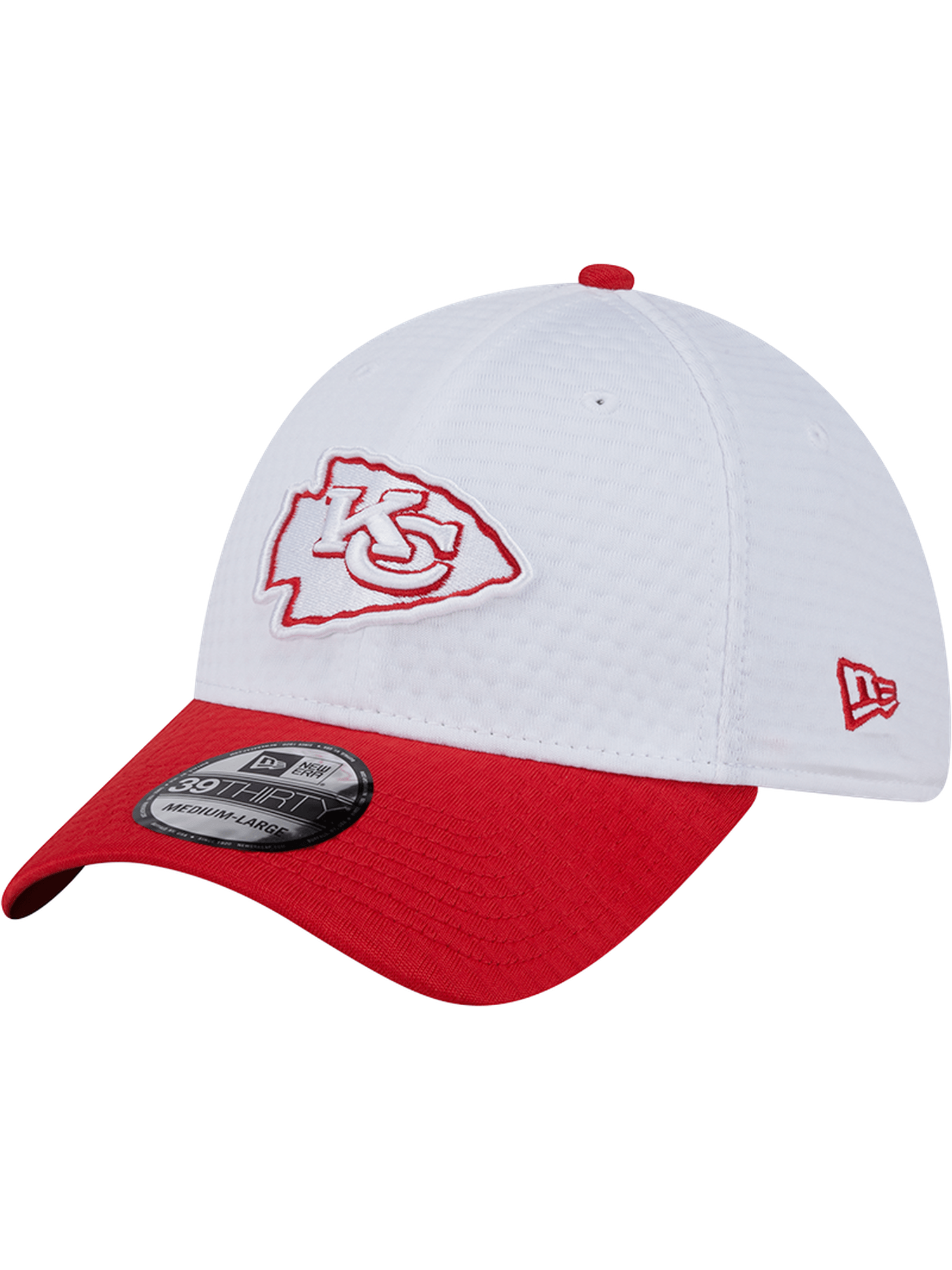 Kansas City Chiefs New Era NFL 24 Training 39THIRTY Stretch-Fit Hat - White