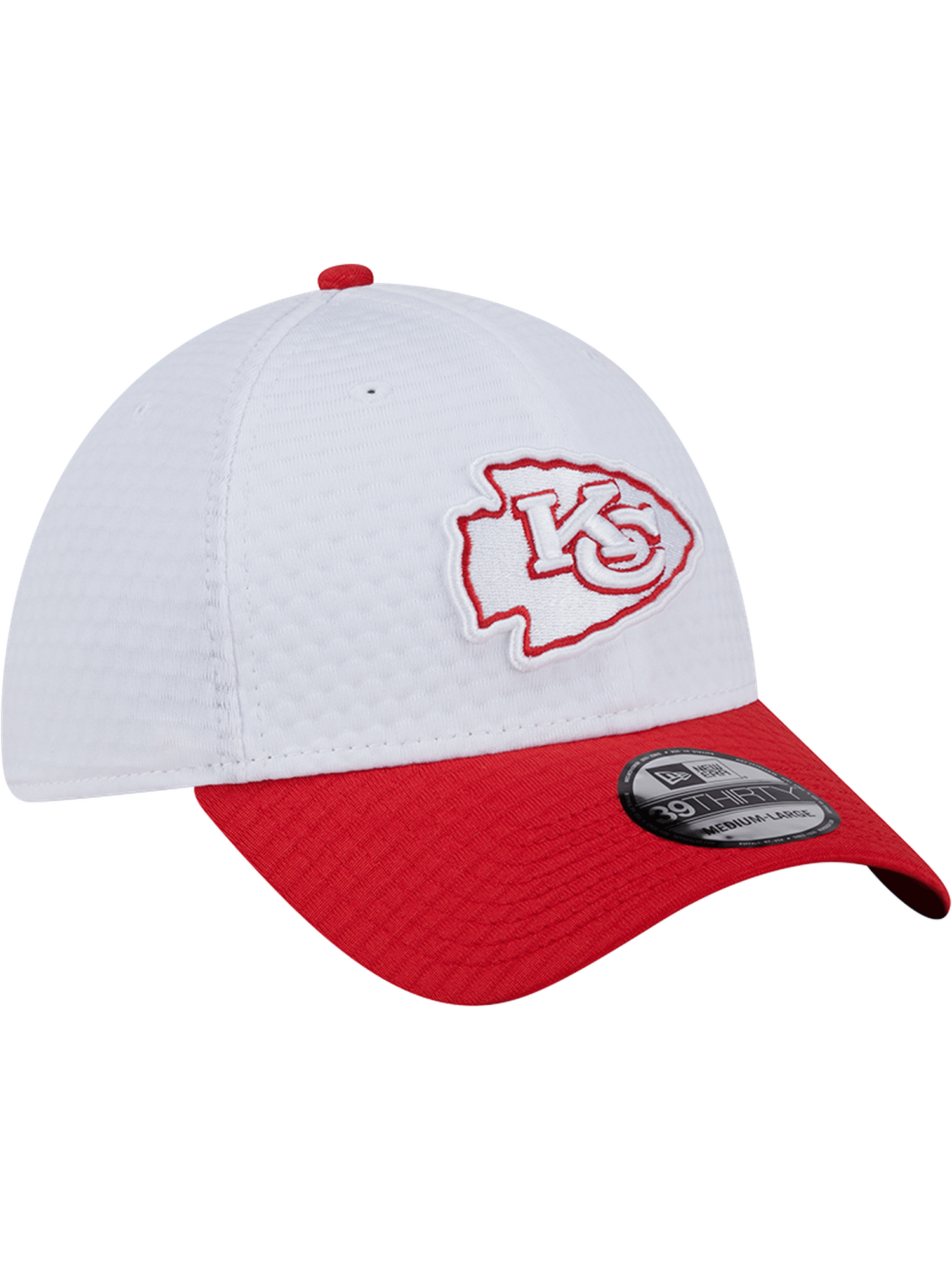 Kansas City Chiefs New Era NFL 24 Training 39THIRTY Stretch-Fit Hat - White