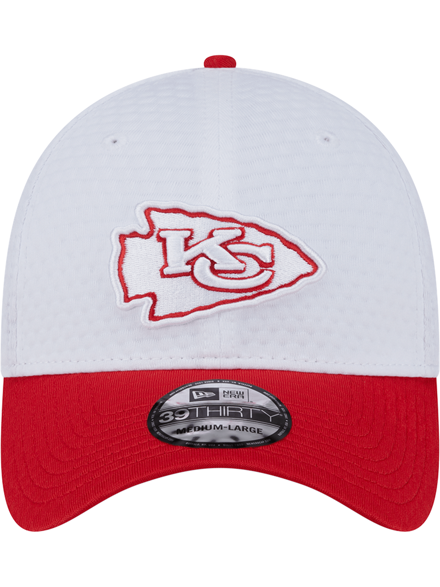 Kansas City Chiefs New Era NFL 24 Training 39THIRTY Stretch-Fit Hat - White