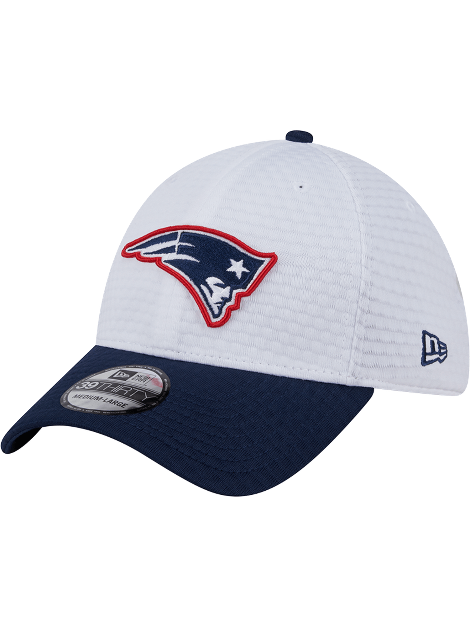 New England Patriots New Era NFL 24 Training 39THIRTY Stretch-Fit Hat - White