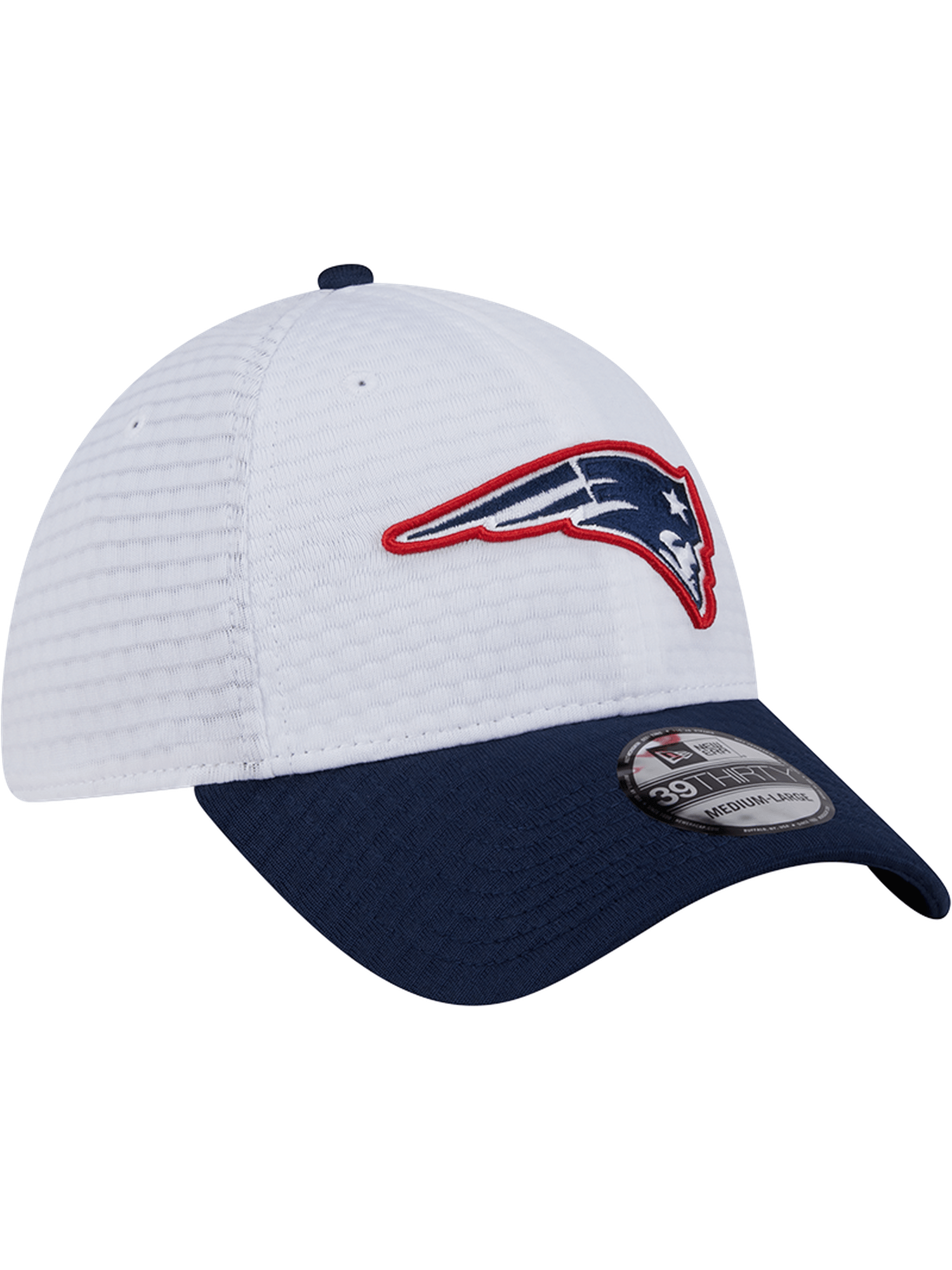 New England Patriots New Era NFL 24 Training 39THIRTY Stretch-Fit Hat - White