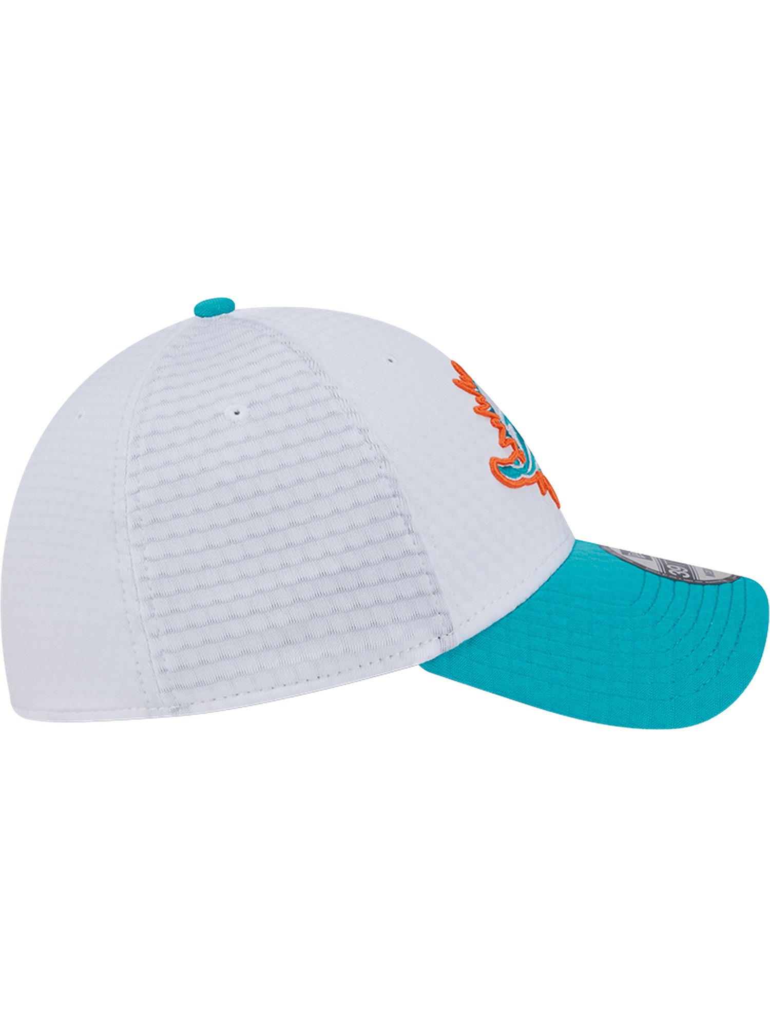 Miami Dolphins New Era NFL 24 Training 39THIRTY Stretch-Fit Hat - White