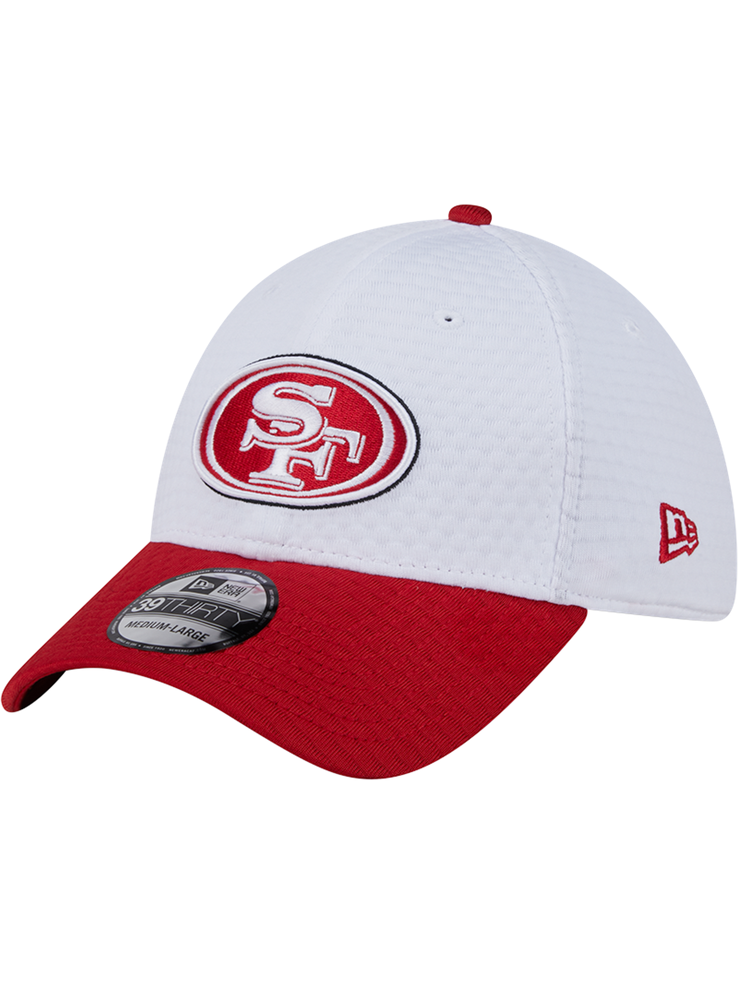 San Francisco 49ers New Era NFL 24 Training 39THIRTY Stretch-Fit Hat - White