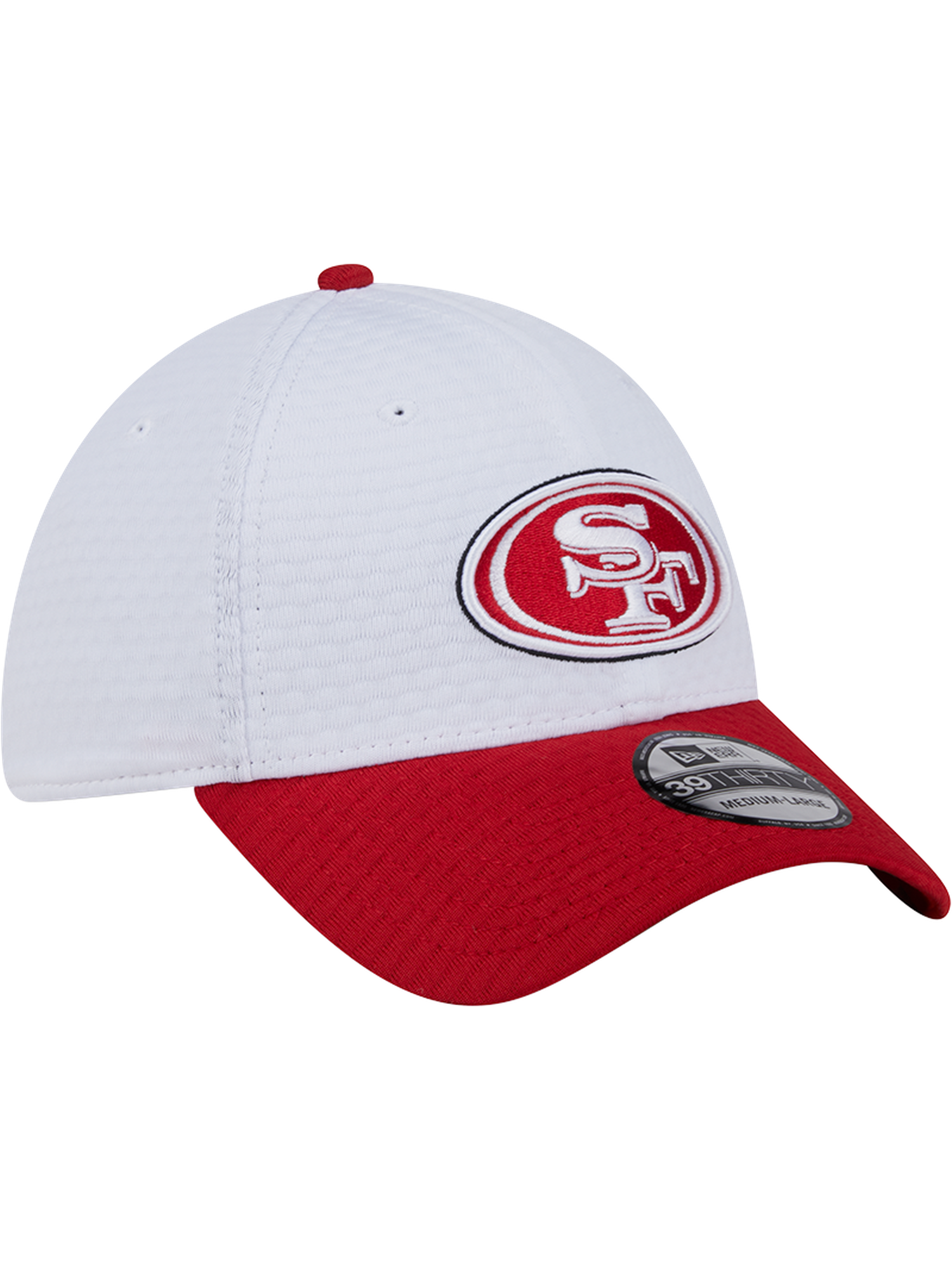 San Francisco 49ers New Era NFL 24 Training 39THIRTY Stretch-Fit Hat - White