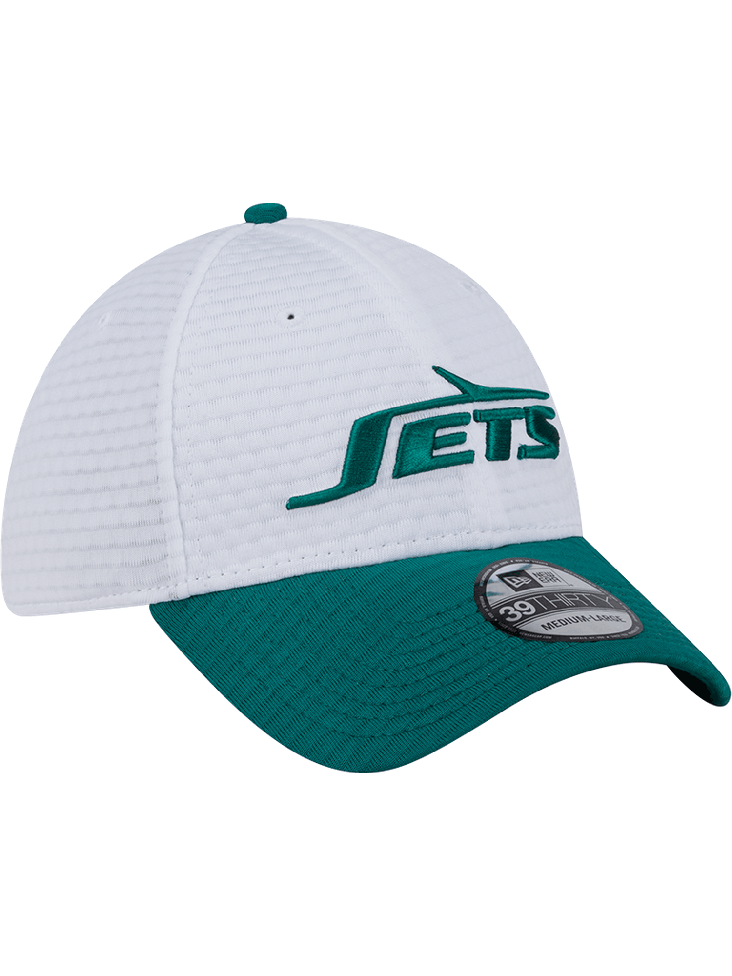 New York Jets New Era NFL 24 Training 39THIRTY Stretch-Fit Hat - White