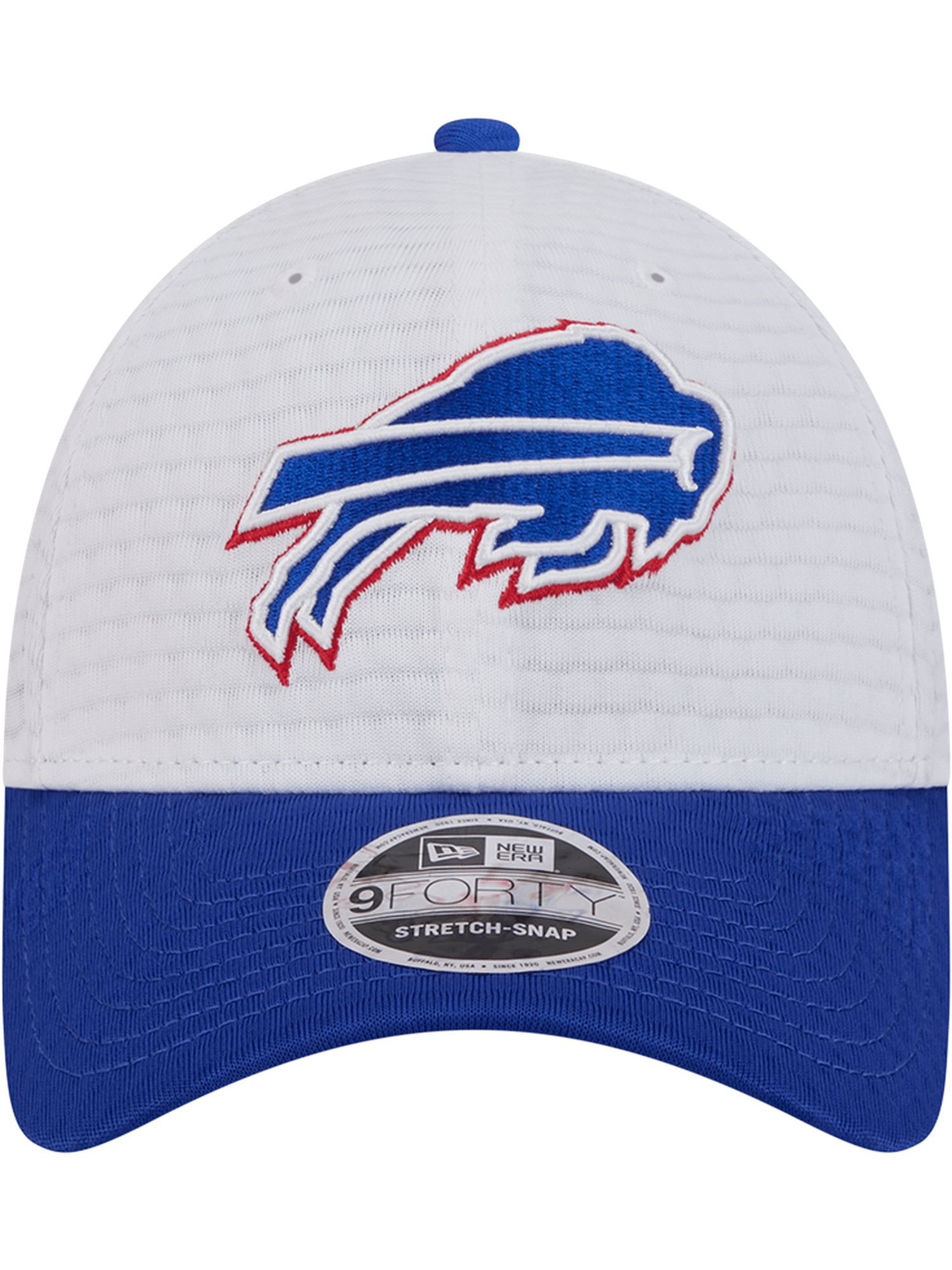 Buffalo Bills New Era NFL 24 Training 9FORTY Stretch-Snapback Hat - White