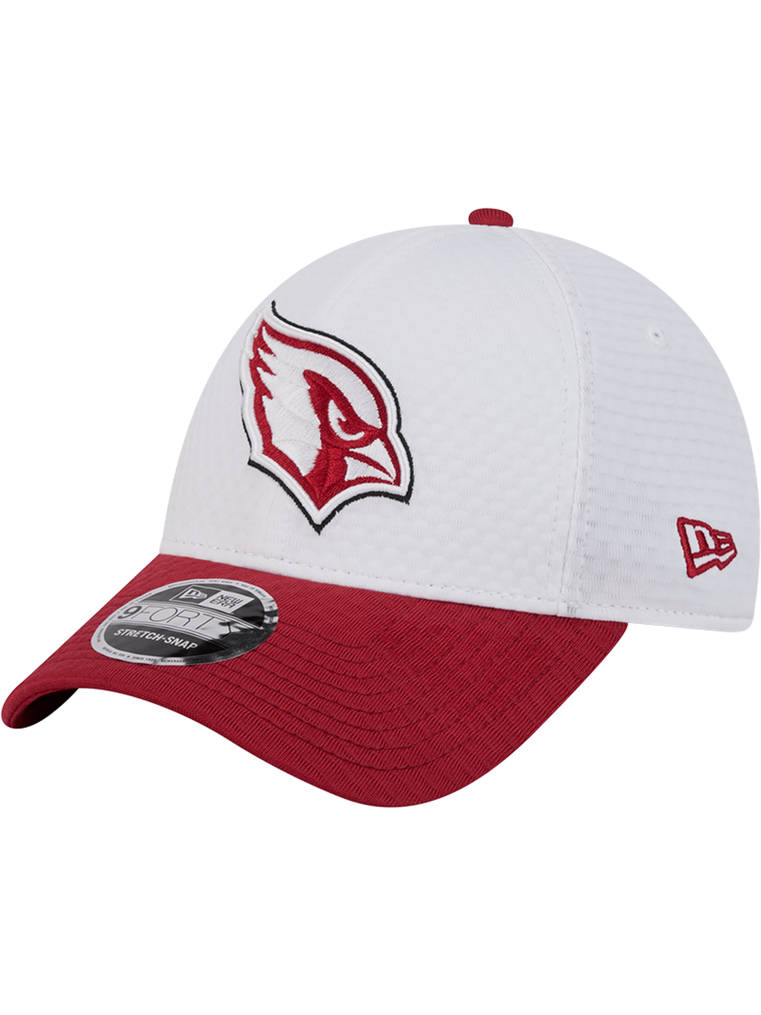 Arizona Cardinals New Era NFL 24 Training 9FORTY Stretch-Snapback Hat - White