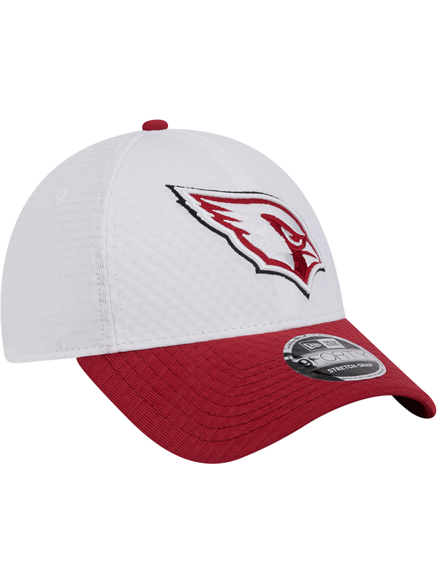 Arizona Cardinals New Era NFL 24 Training 9FORTY Stretch-Snapback Hat - White