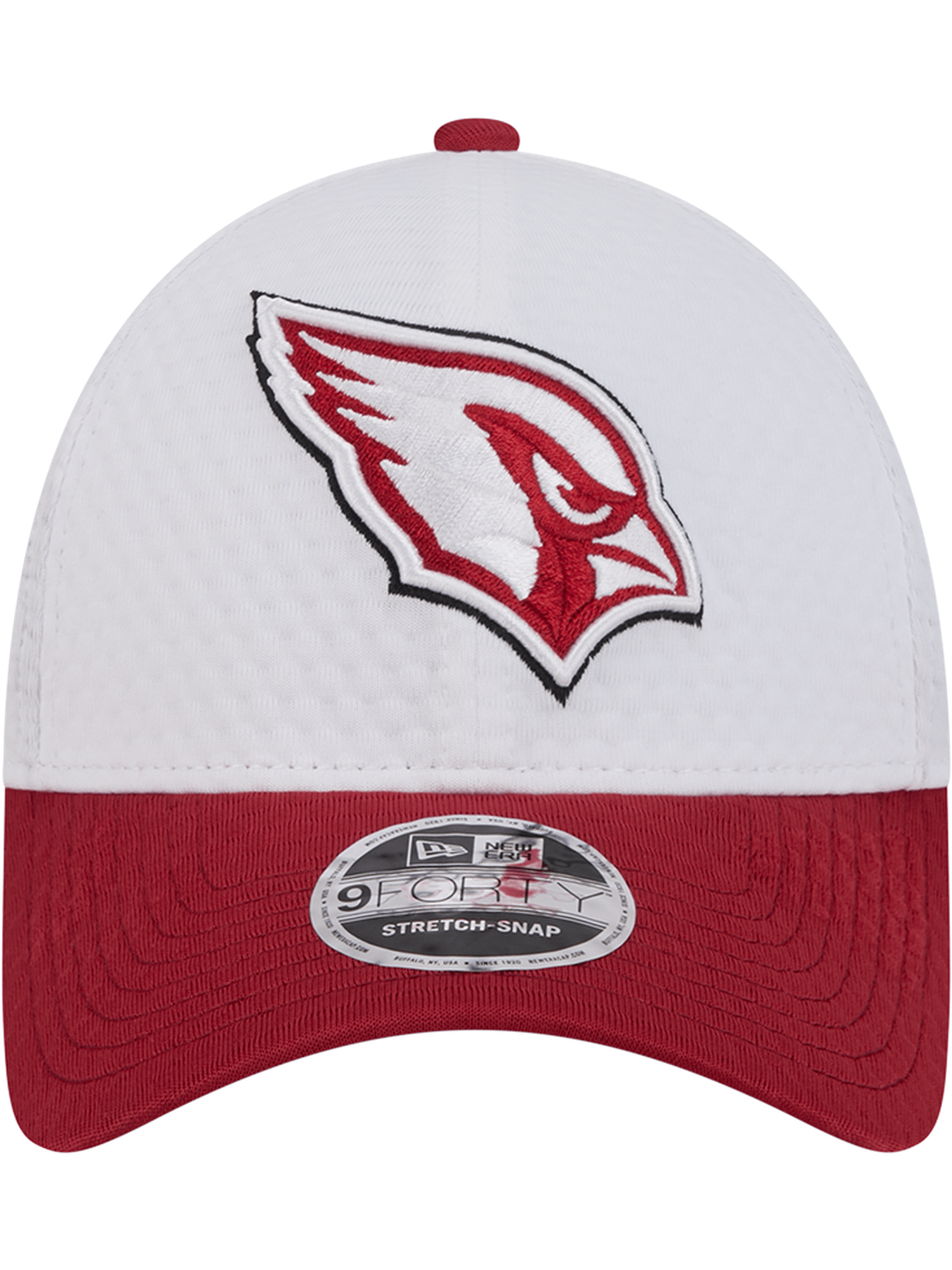 Arizona Cardinals New Era NFL 24 Training 9FORTY Stretch-Snapback Hat - White