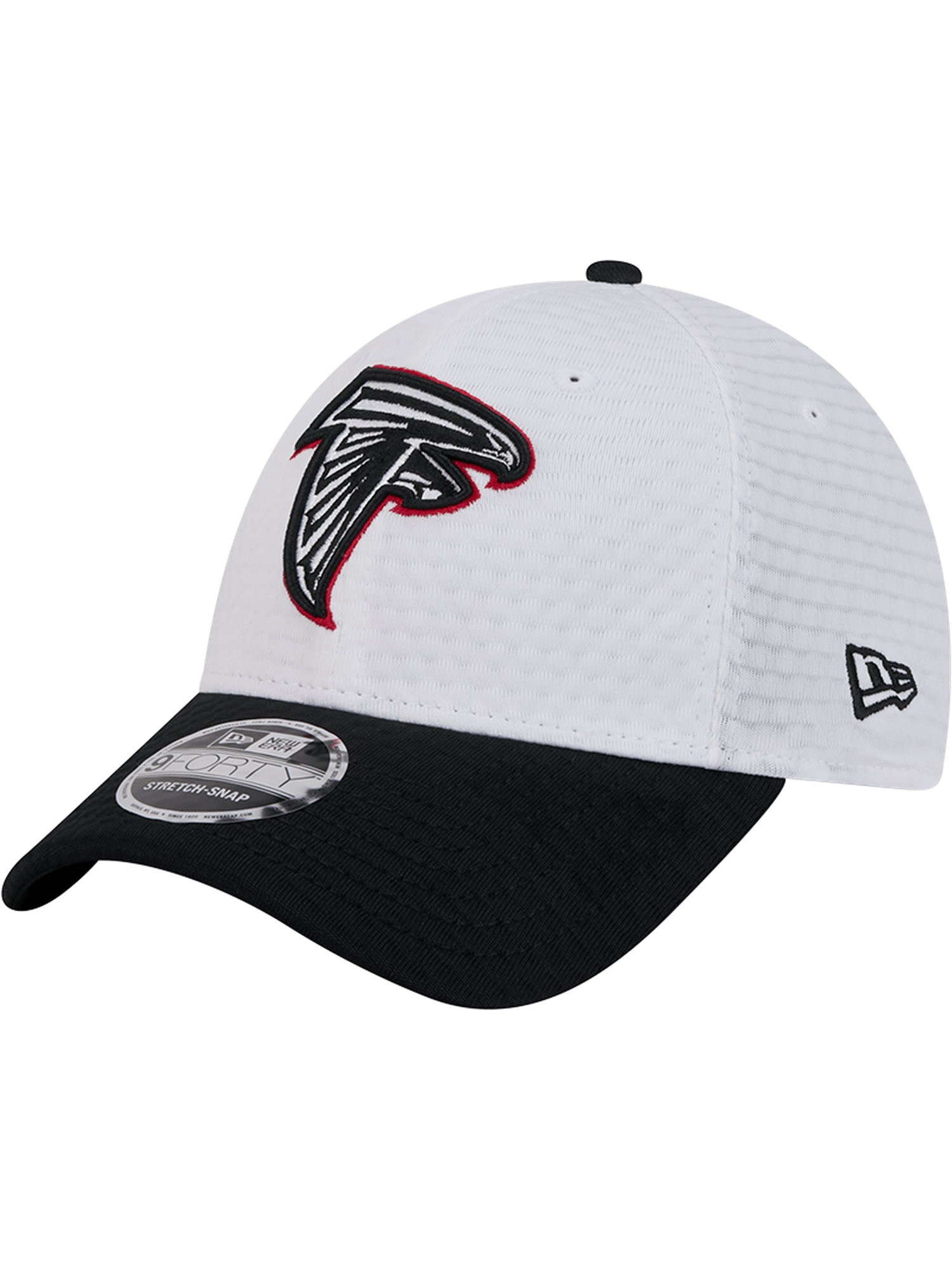 Atlanta Falcons New Era NFL 24 Training 9FORTY Stretch-Snapback Hat - White