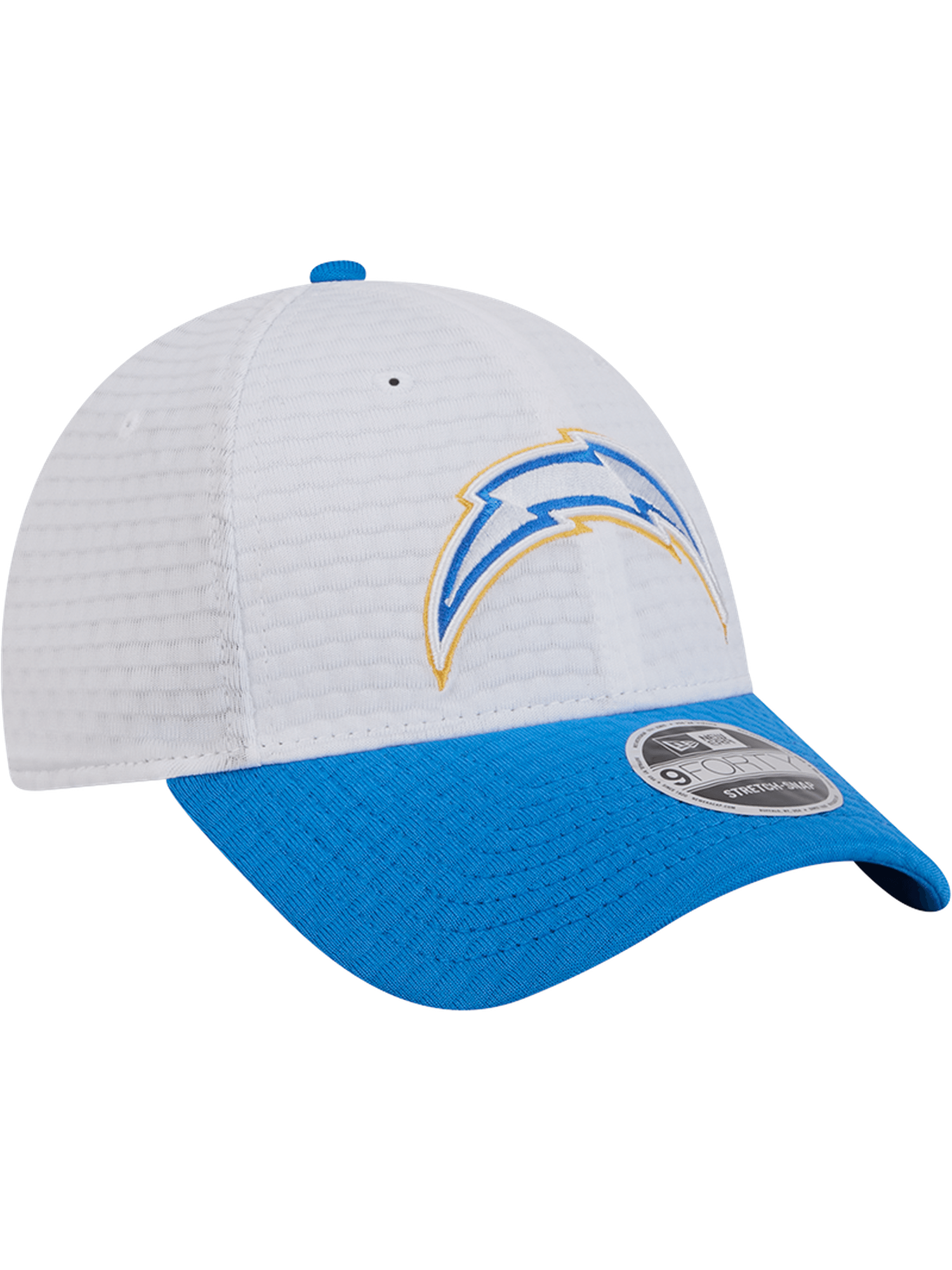 Los Angeles Chargers New Era NFL 24 Training 9FORTY Stretch-Snapback Hat - White