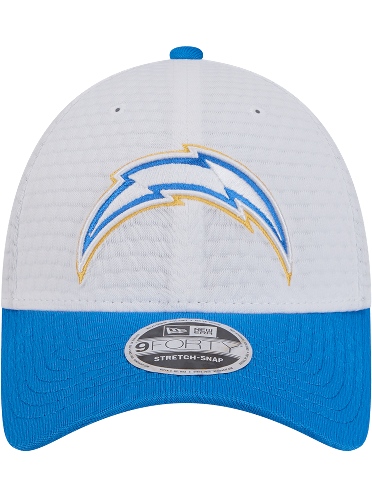 Los Angeles Chargers New Era NFL 24 Training 9FORTY Stretch-Snapback Hat - White