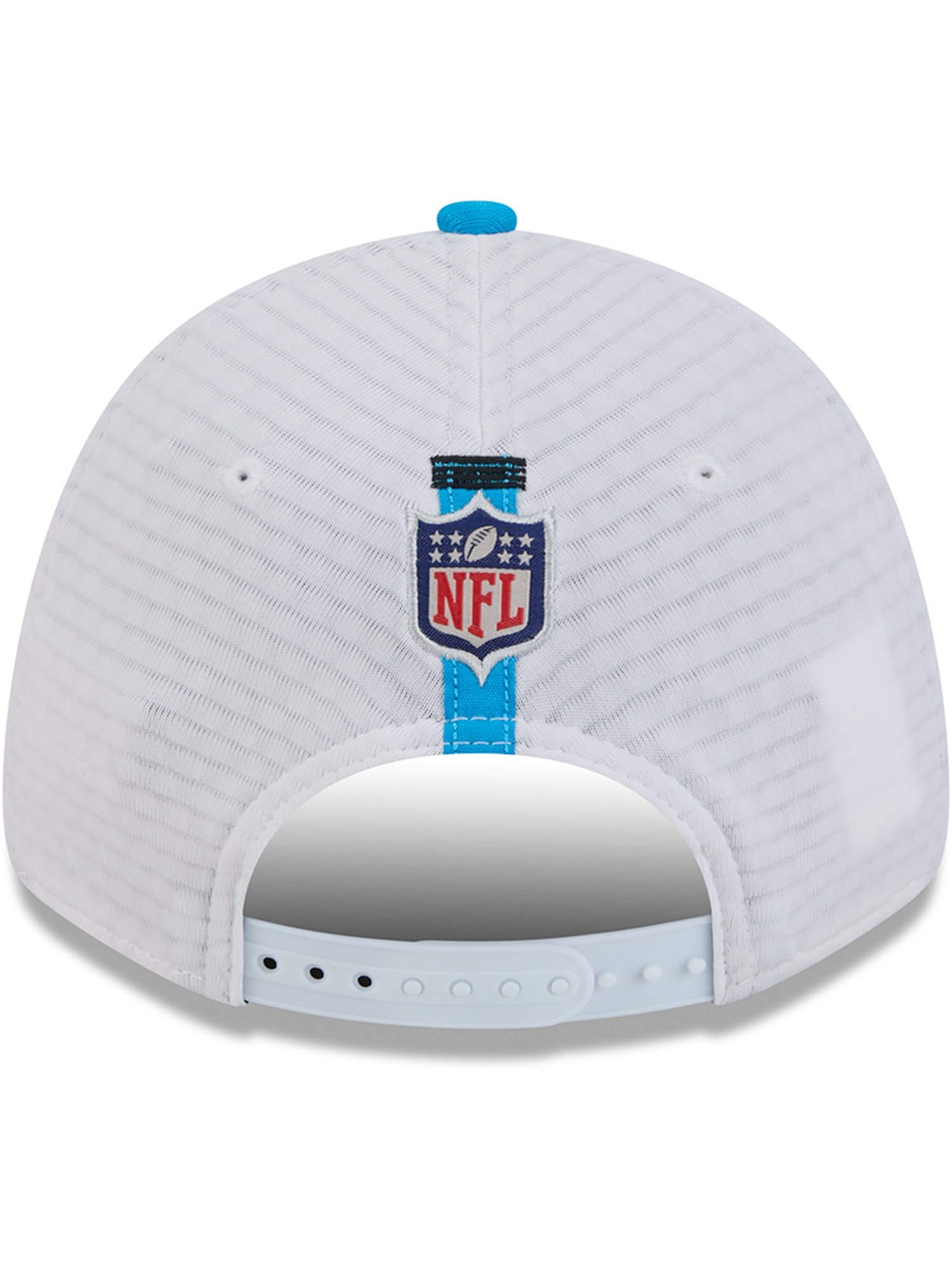 Carolina Panthers New Era NFL 24 Training 9FORTY Stretch-Snapback Hat - White