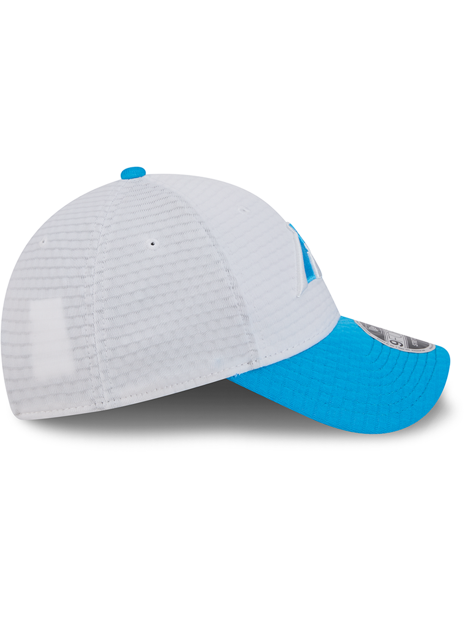 Carolina Panthers New Era NFL 24 Training 9FORTY Stretch-Snapback Hat - White