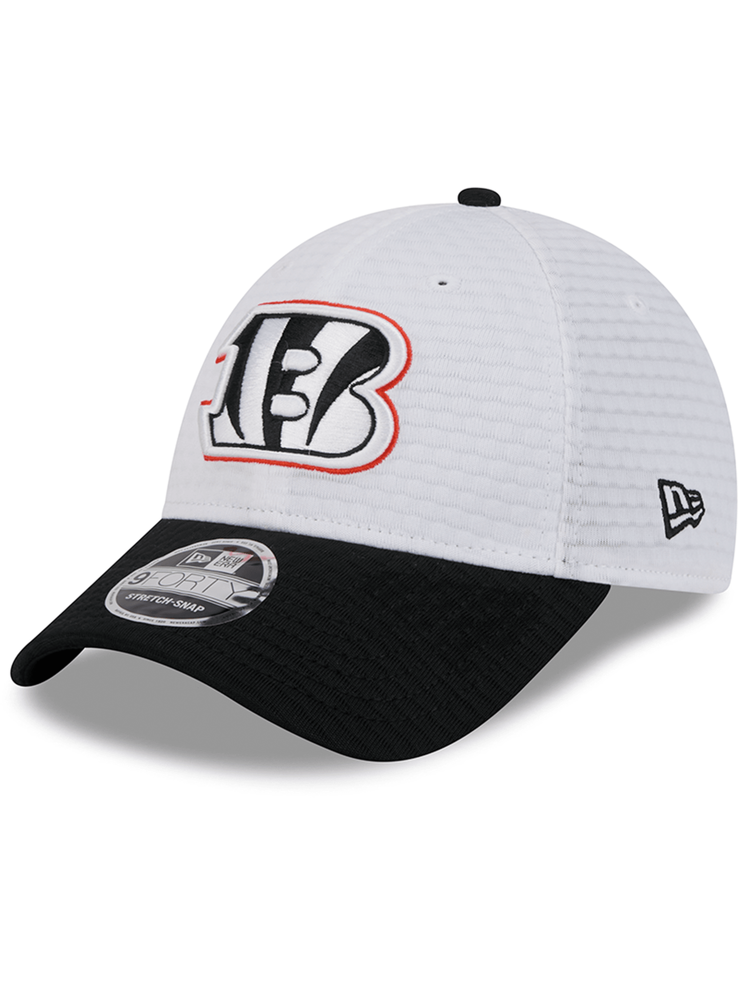 Cincinnati Bengals New Era NFL 24 Training 9FORTY Stretch-Snapback Hat - White