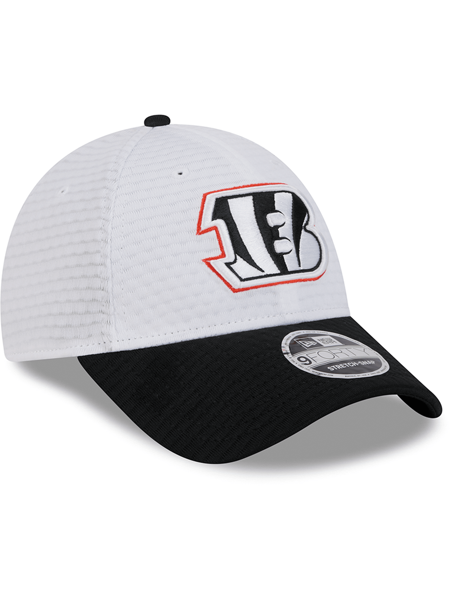 Cincinnati Bengals New Era NFL 24 Training 9FORTY Stretch-Snapback Hat - White