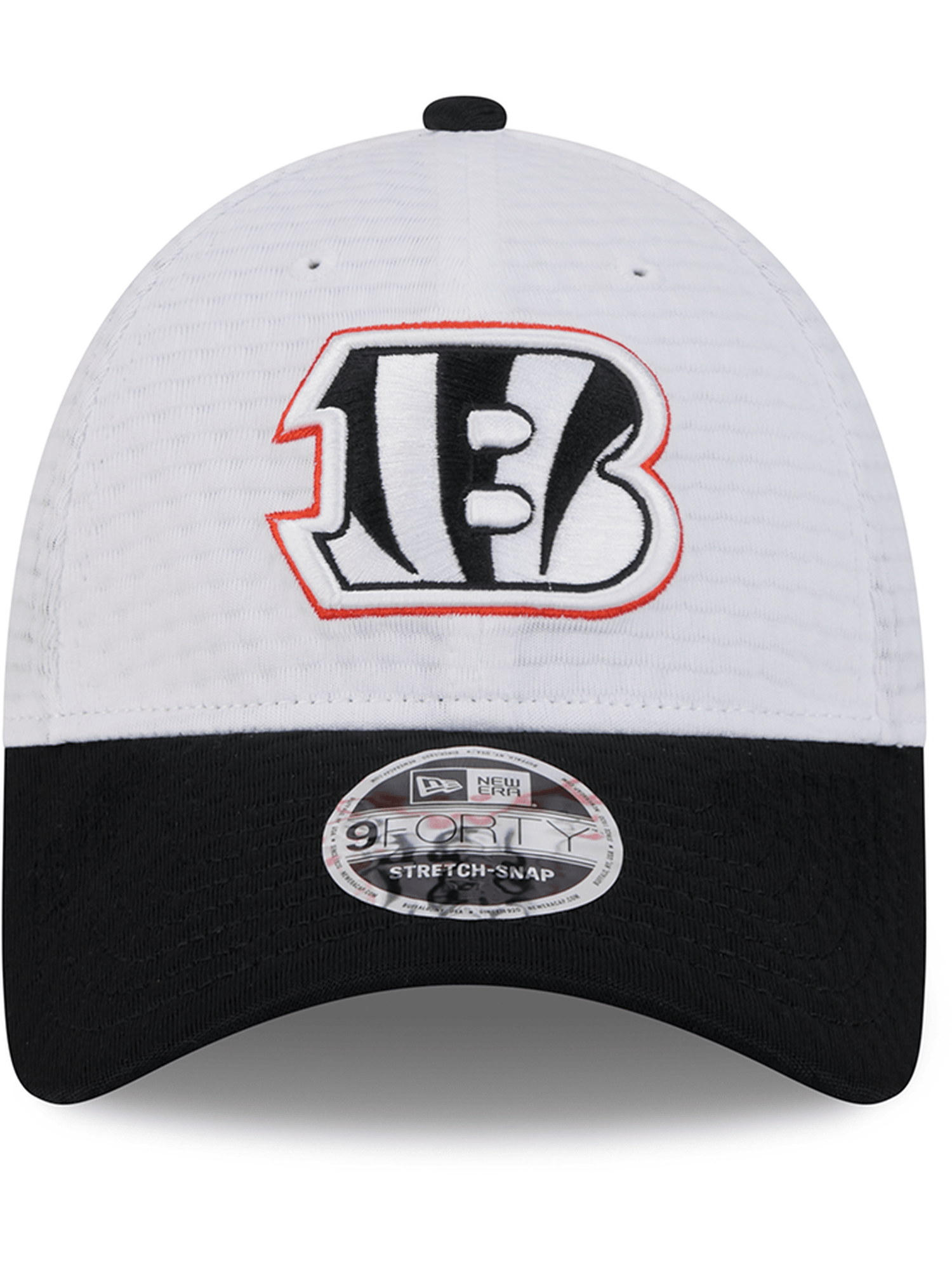 Cincinnati Bengals New Era NFL 24 Training 9FORTY Stretch-Snapback Hat - White