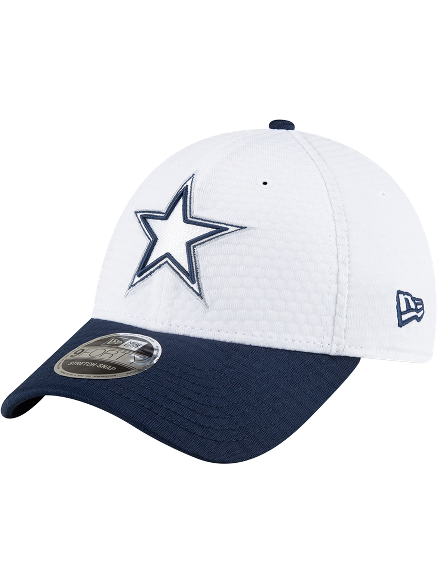 Dallas Cowboys New Era NFL 24 Training 9FORTY Stretch-Snapback Hat - White