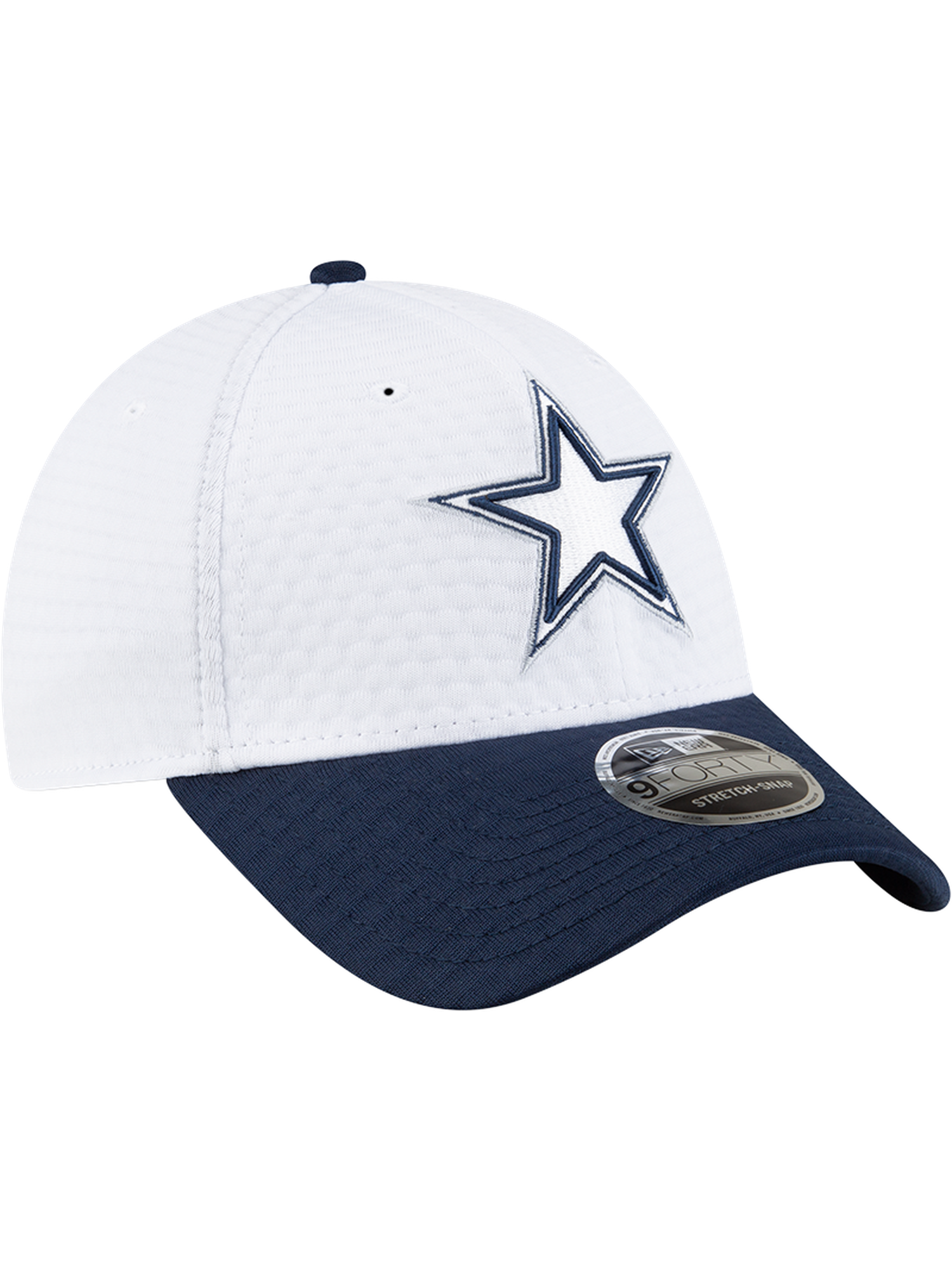 Dallas Cowboys New Era NFL 24 Training 9FORTY Stretch-Snapback Hat - White