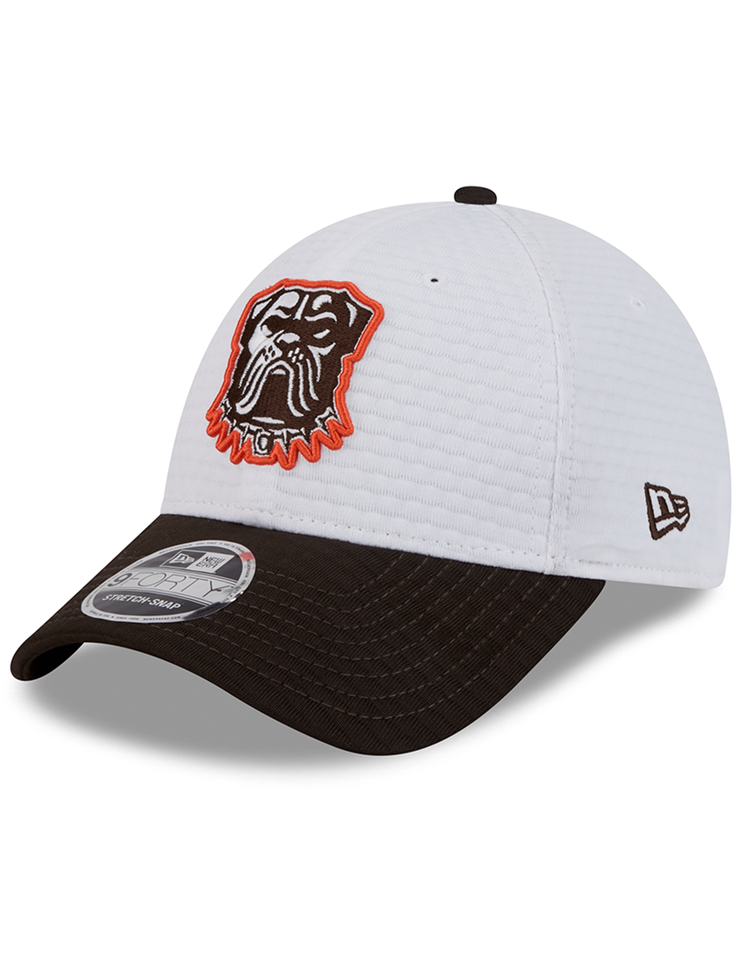 Cleveland Browns New Era NFL 24 Training 9FORTY Stretch-Snapback Hat - White