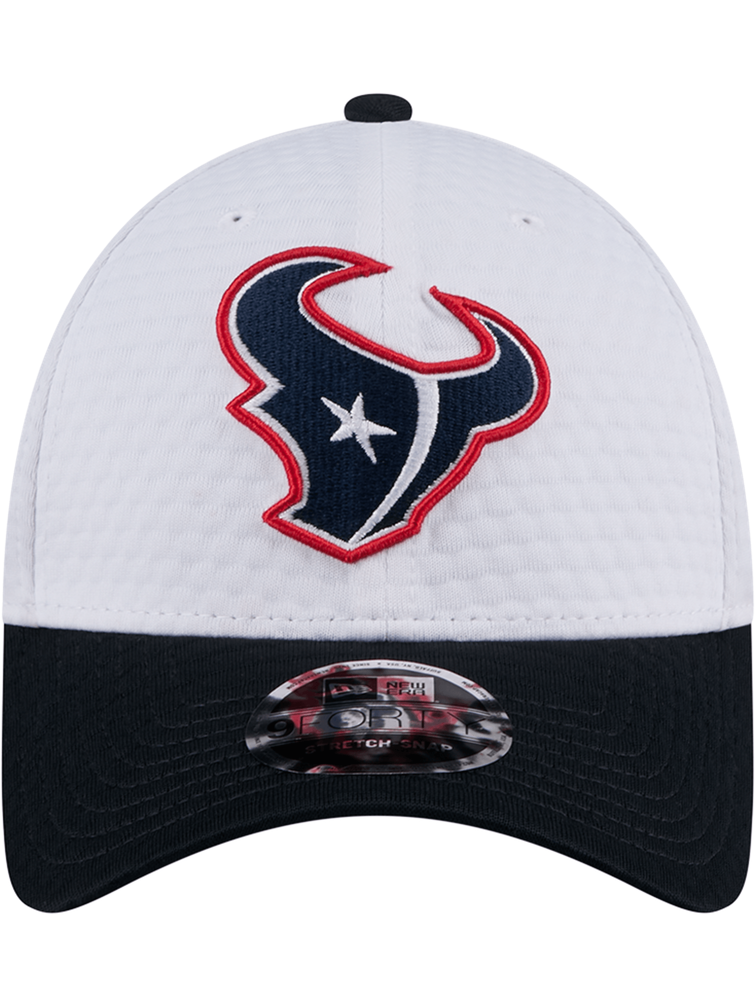 Houston Texans New Era NFL 24 Training 9FORTY Stretch-Snapback Hat - White