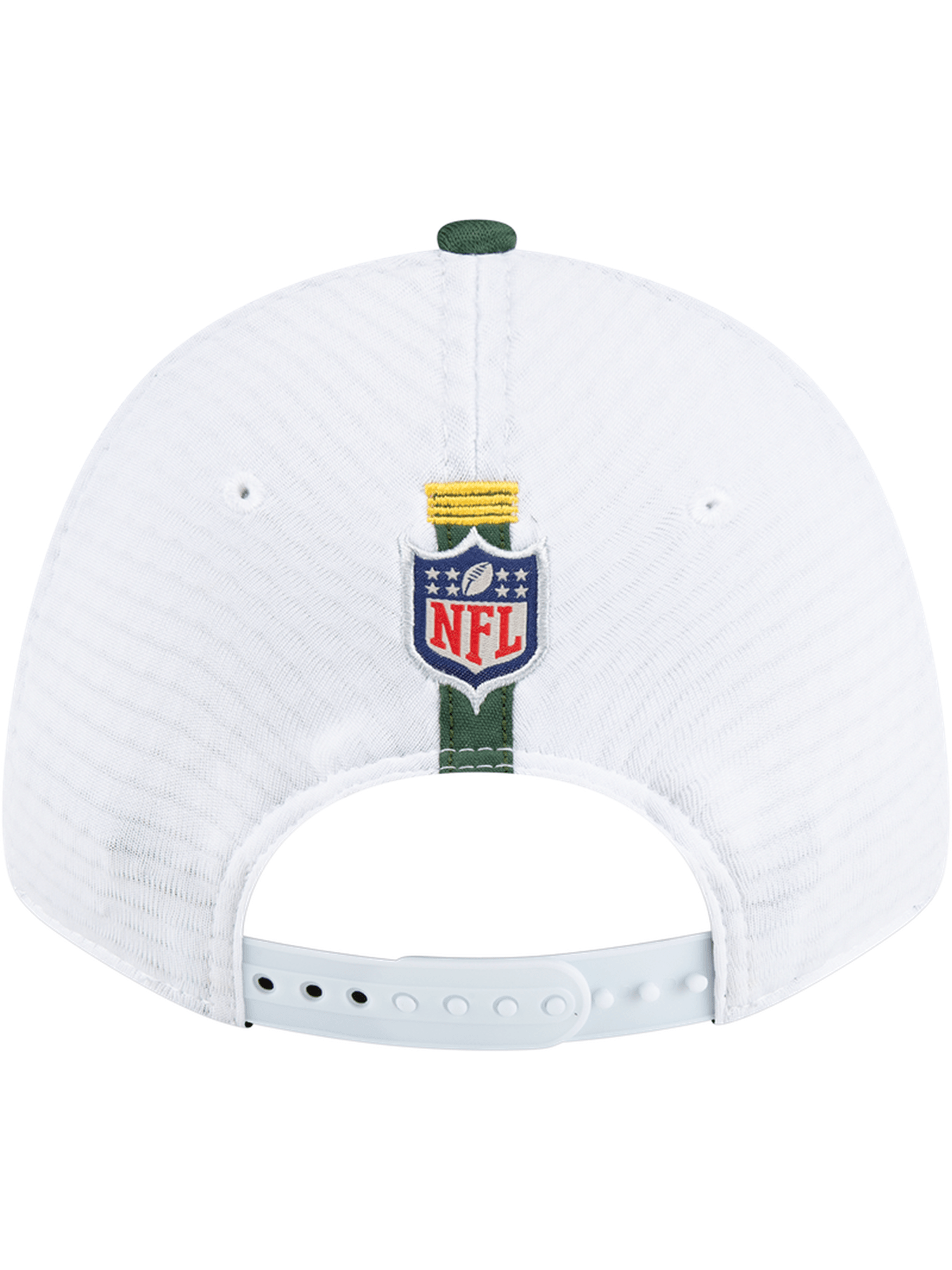 Green Bay Packers New Era NFL 24 Training 9FORTY Stretch-Snapback Hat - White