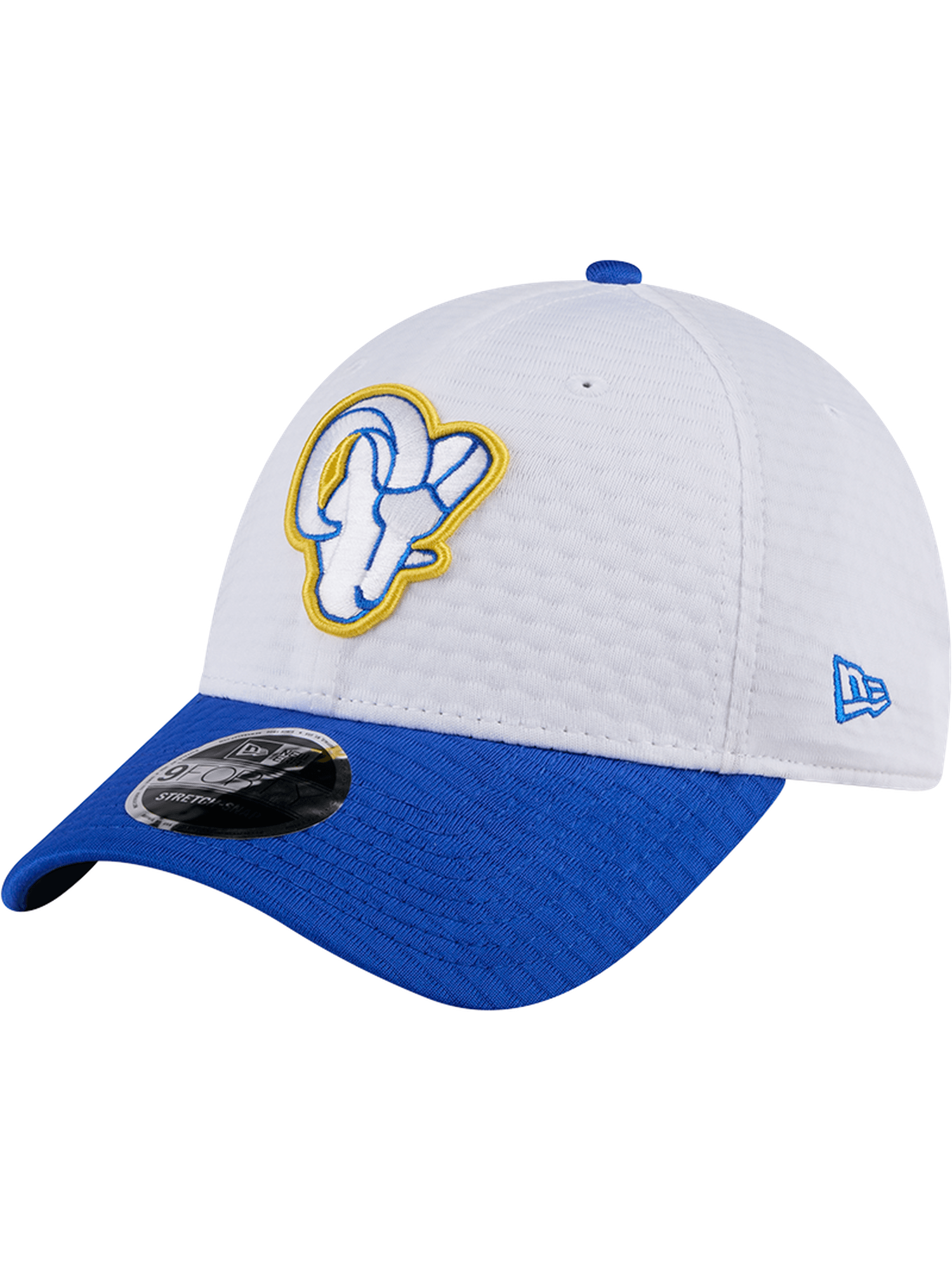 Los Angeles Rams New Era NFL 24 Training 9FORTY Stretch-Snapback Hat - White