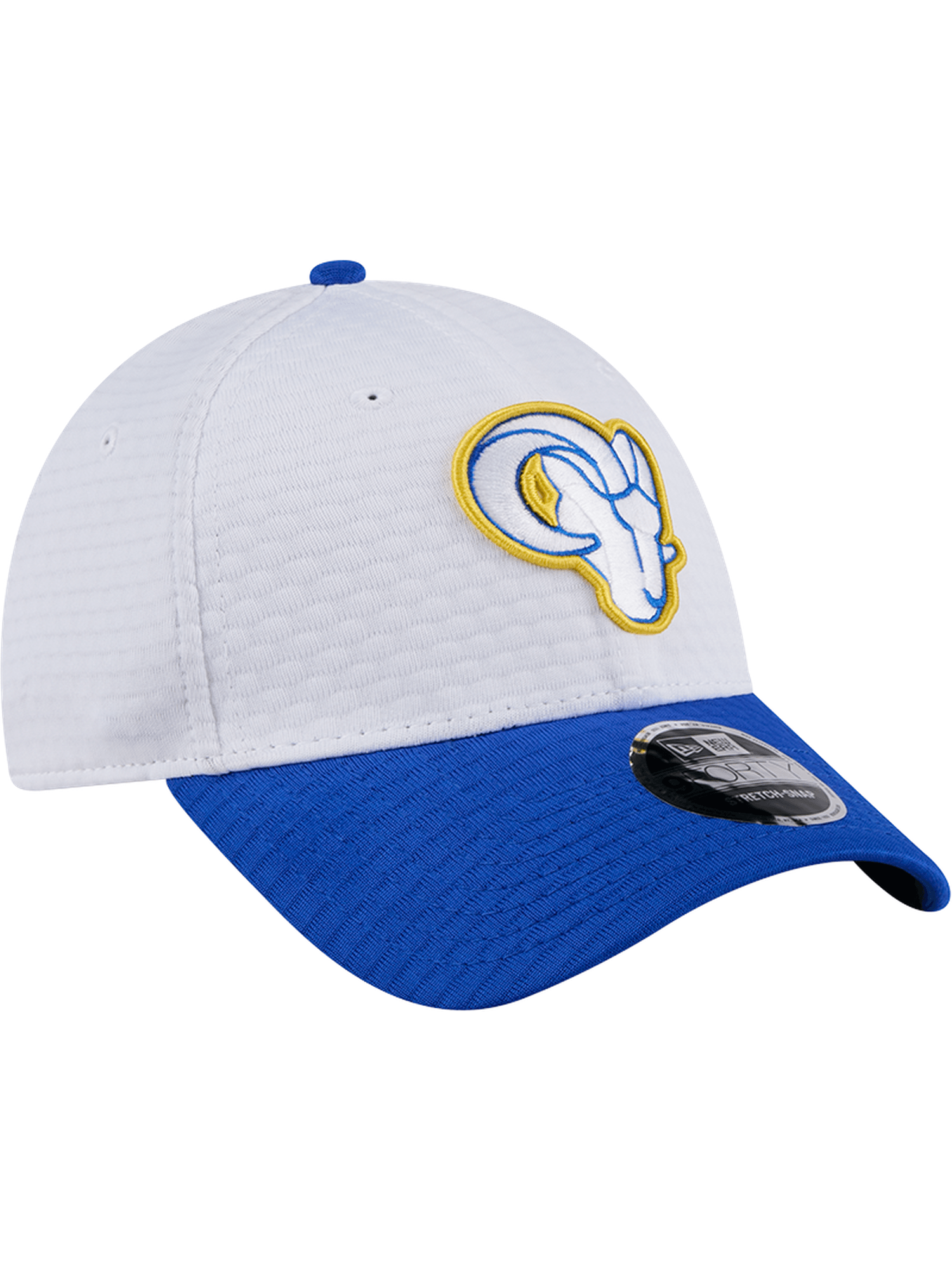 Los Angeles Rams New Era NFL 24 Training 9FORTY Stretch-Snapback Hat - White