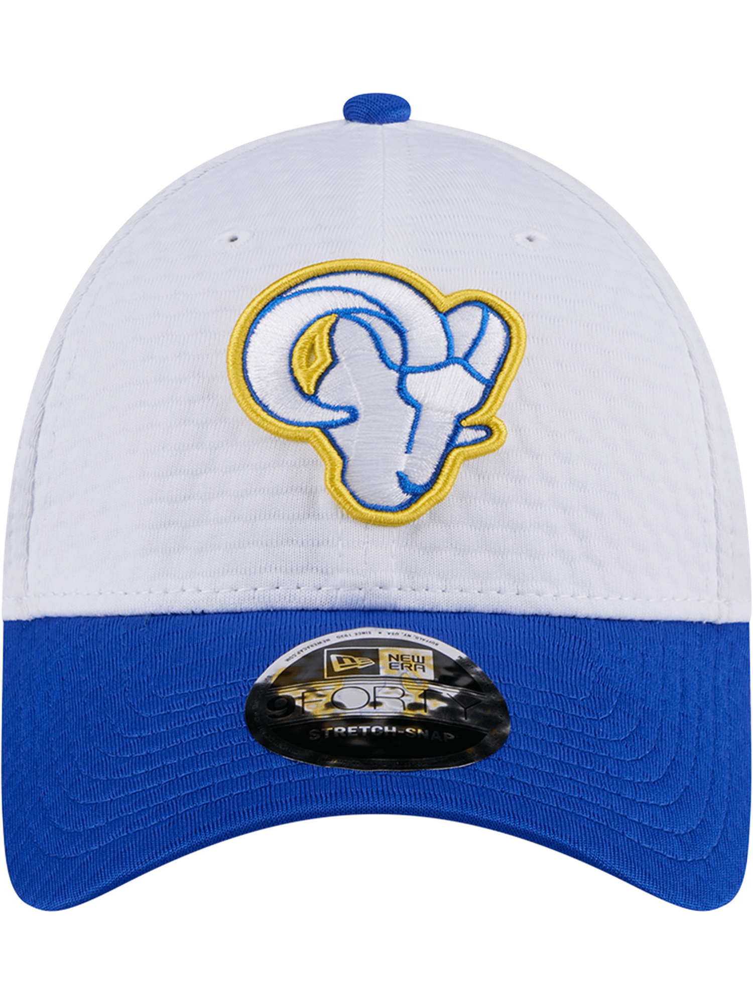 Los Angeles Rams New Era NFL 24 Training 9FORTY Stretch-Snapback Hat - White