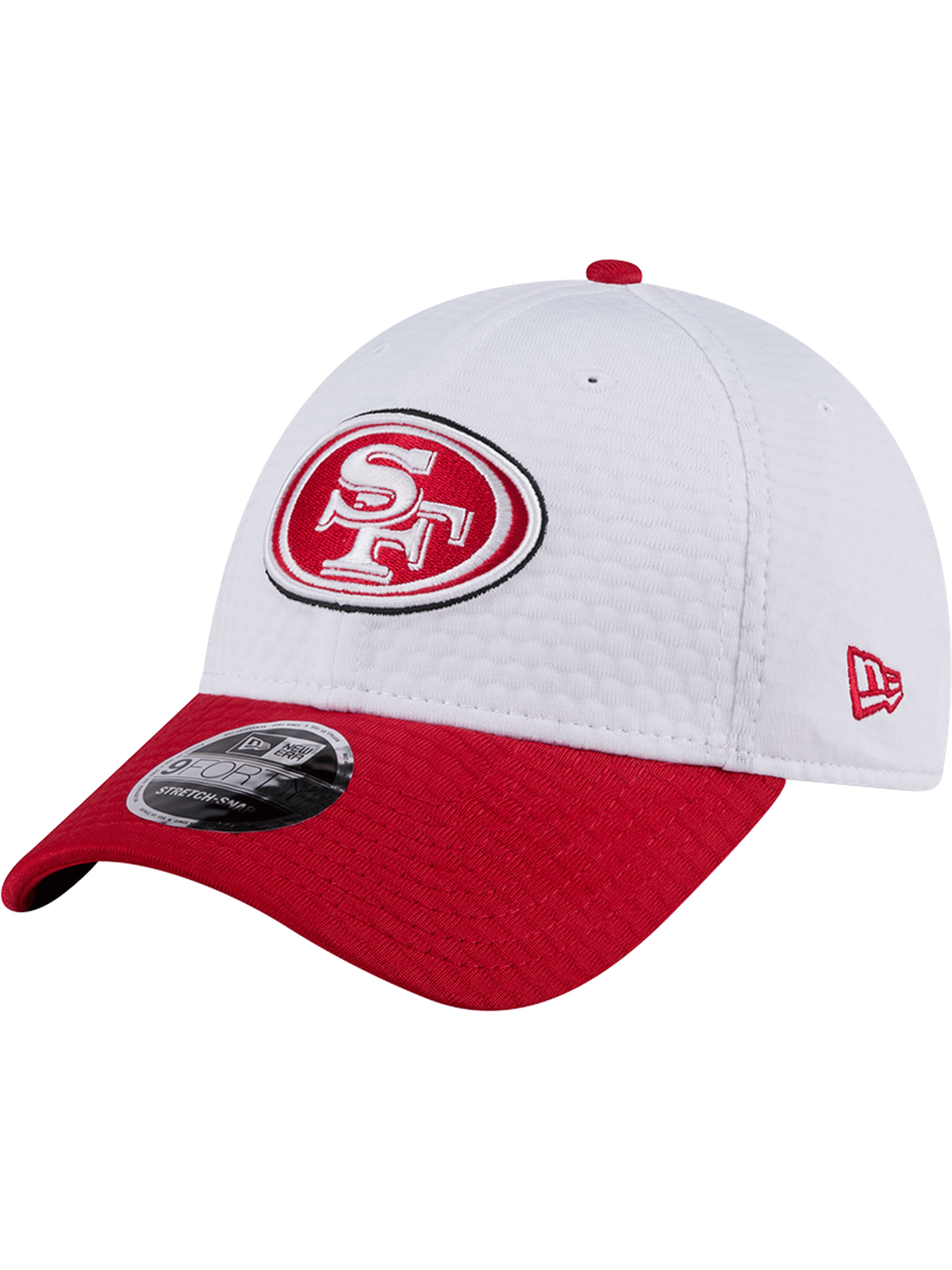 San Francisco 49ers New Era NFL 24 Training 9FORTY Stretch-Snapback Hat - White