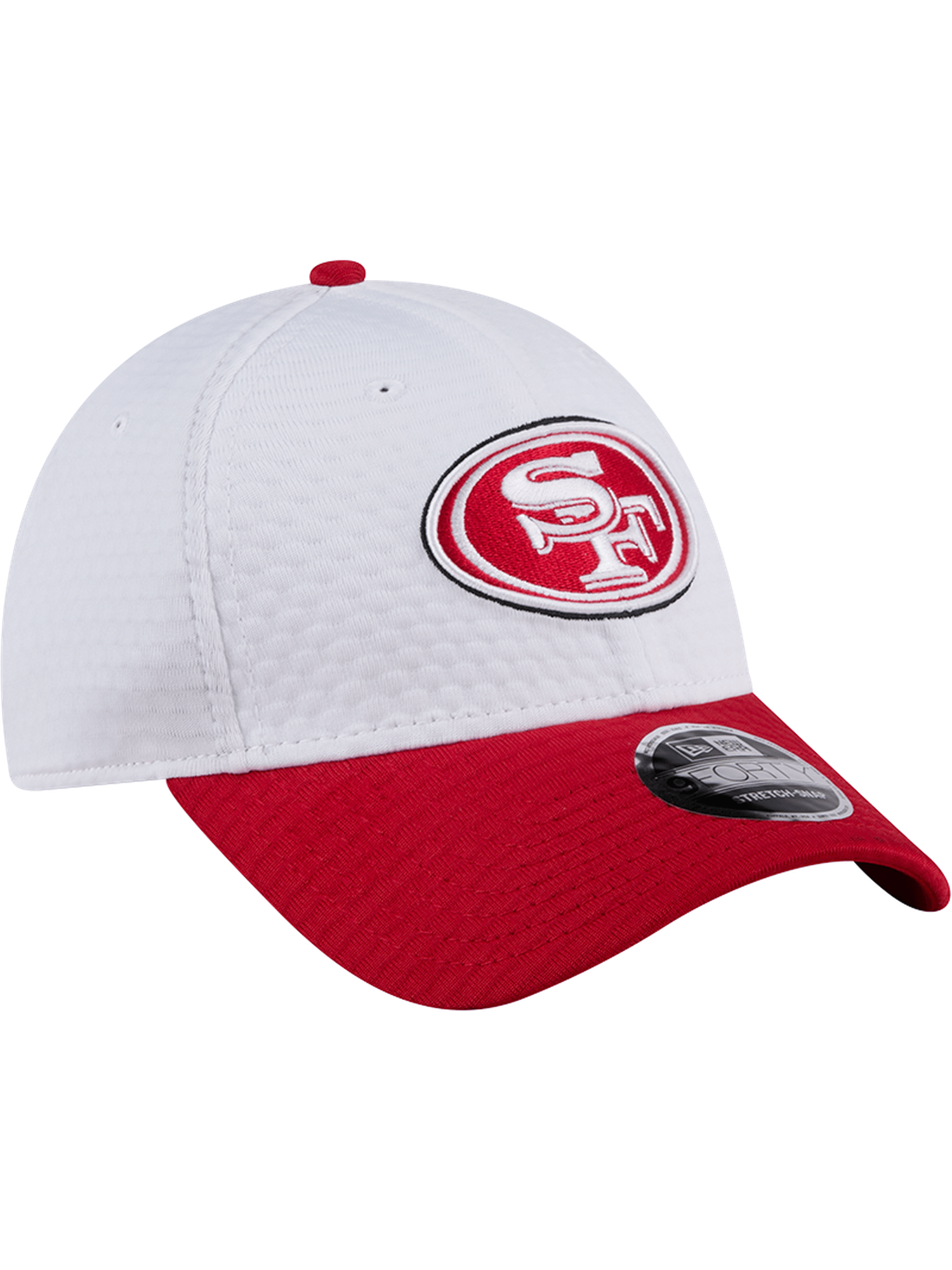 San Francisco 49ers New Era NFL 24 Training 9FORTY Stretch-Snapback Hat - White