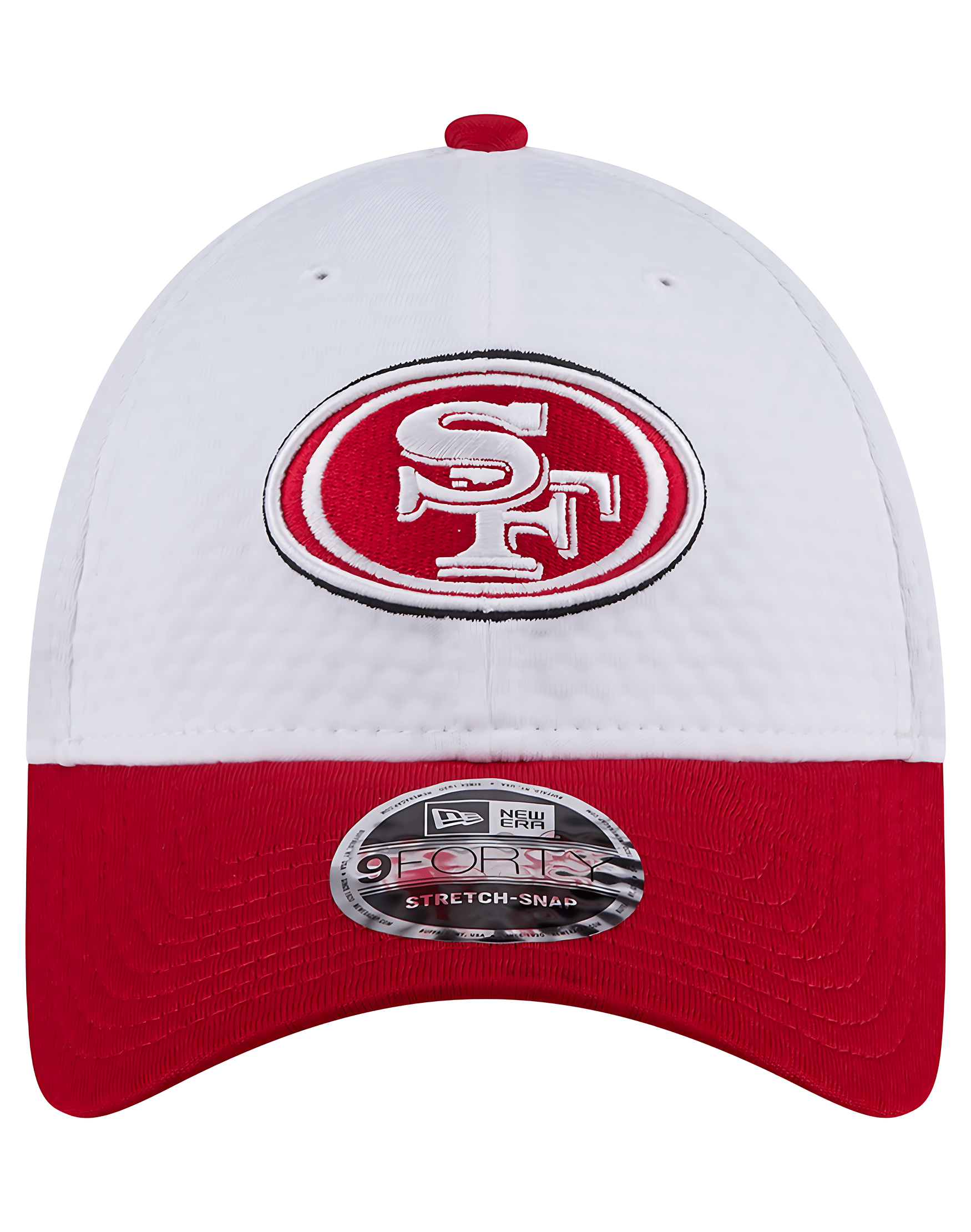 San Francisco 49ers New Era NFL 24 Training 9FORTY Stretch-Snapback Hat - White