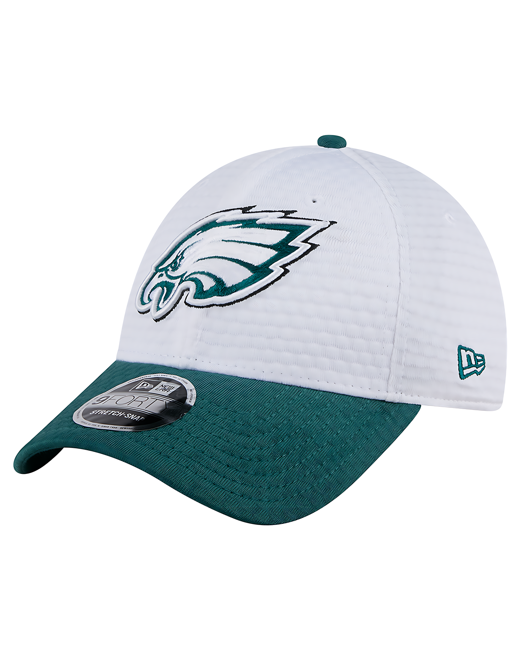 Youths Philadelphia Eagles New Era NFL 24 Training 9FORTY Snapback Hat - White