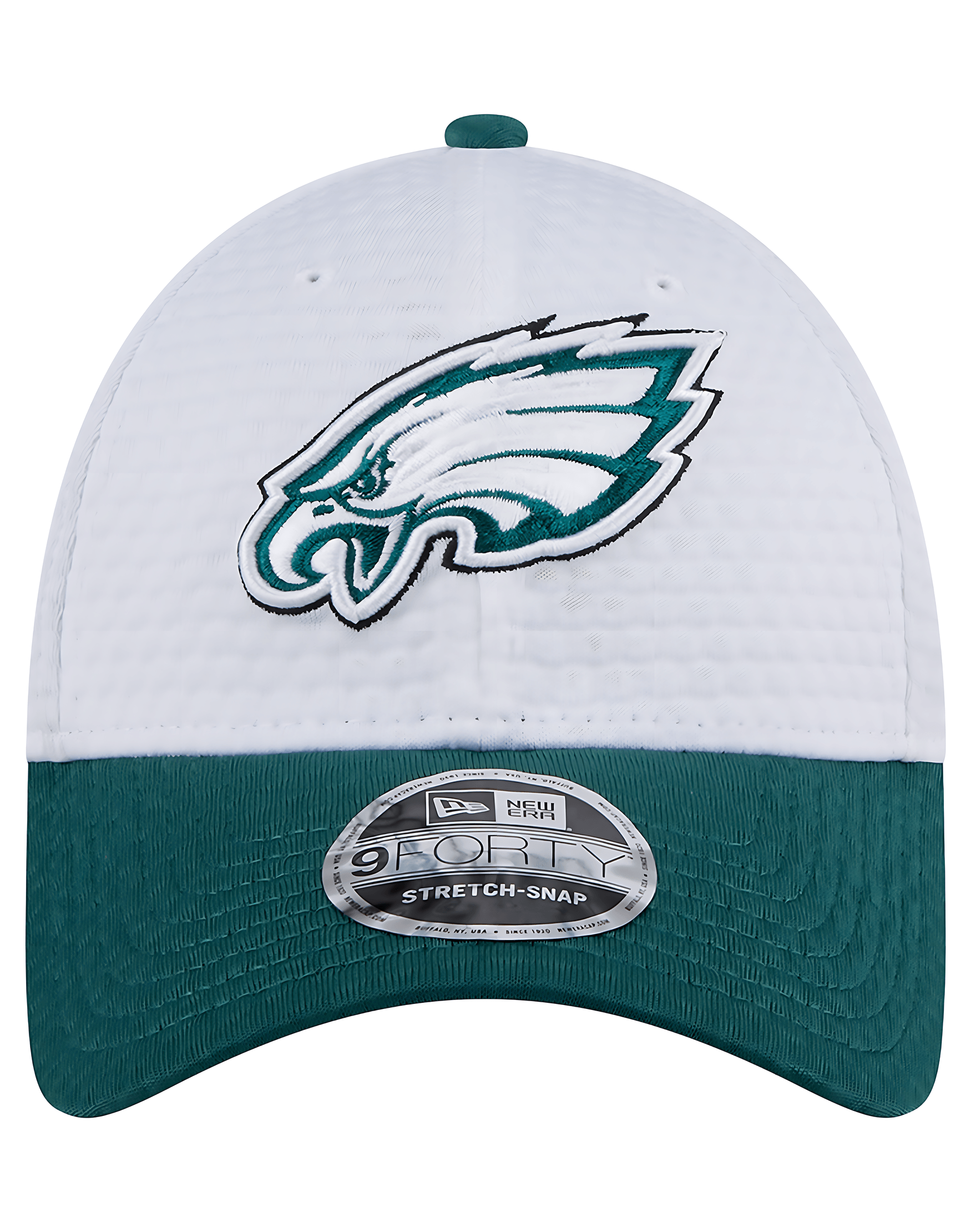 Youths Philadelphia Eagles New Era NFL 24 Training 9FORTY Snapback Hat - White