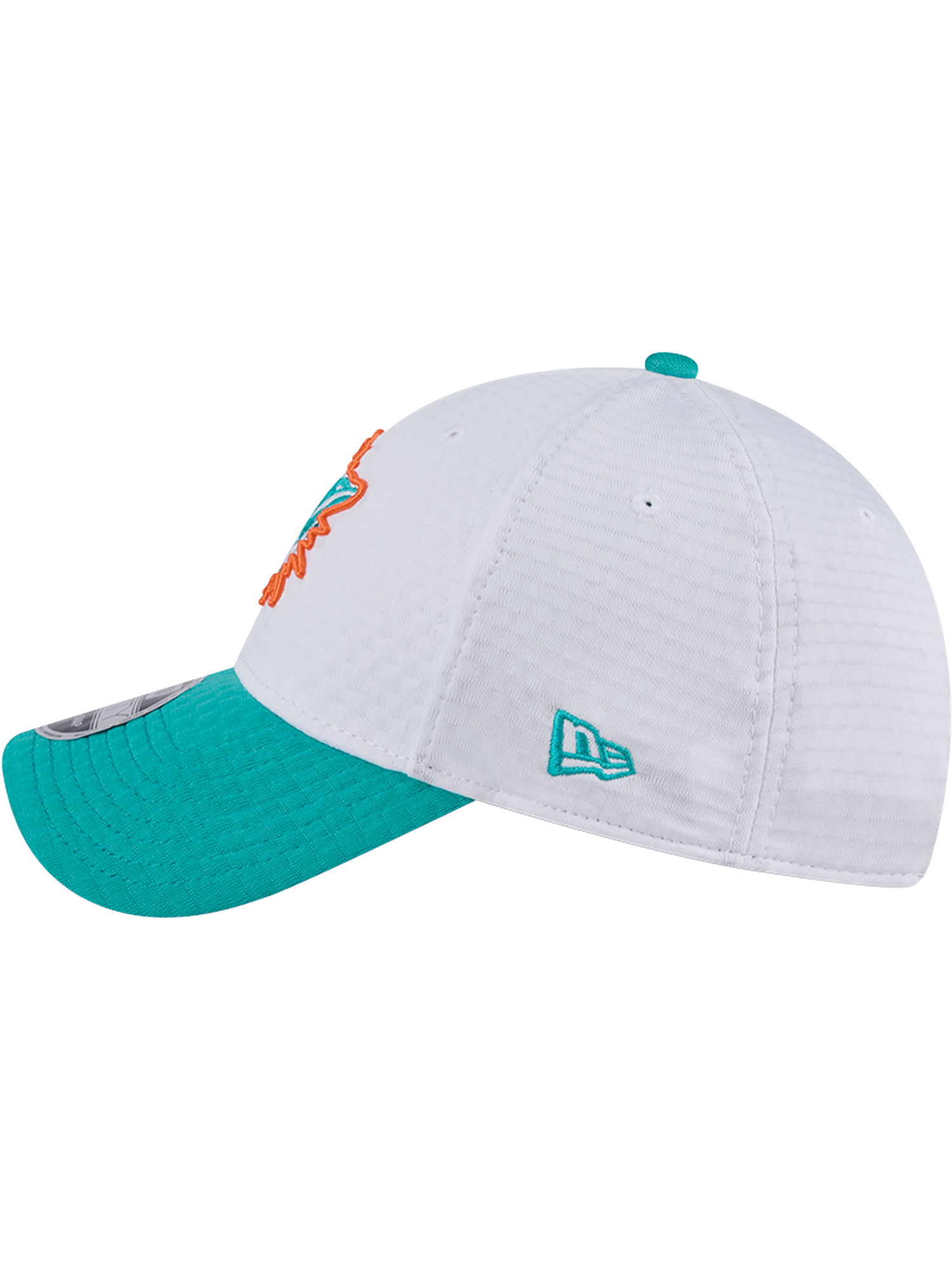 Miami Dolphins New Era NFL 24 Training 9FORTY Stretch-Snapback Hat - White