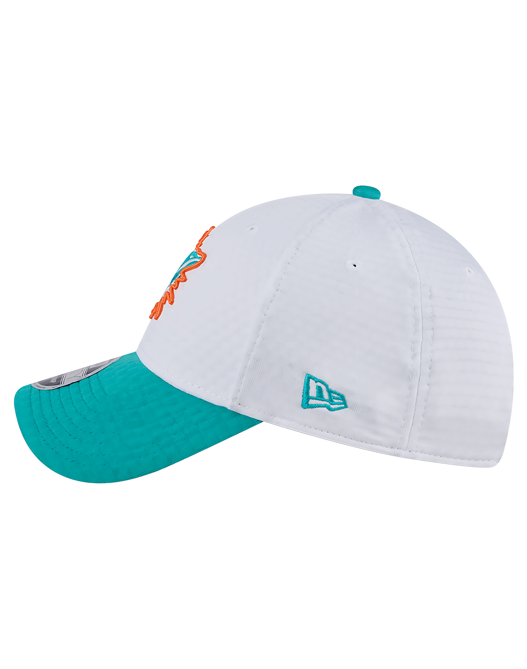 Youths Miami Dolphins New Era NFL 24 Training 9FORTY Snapback Hat - White