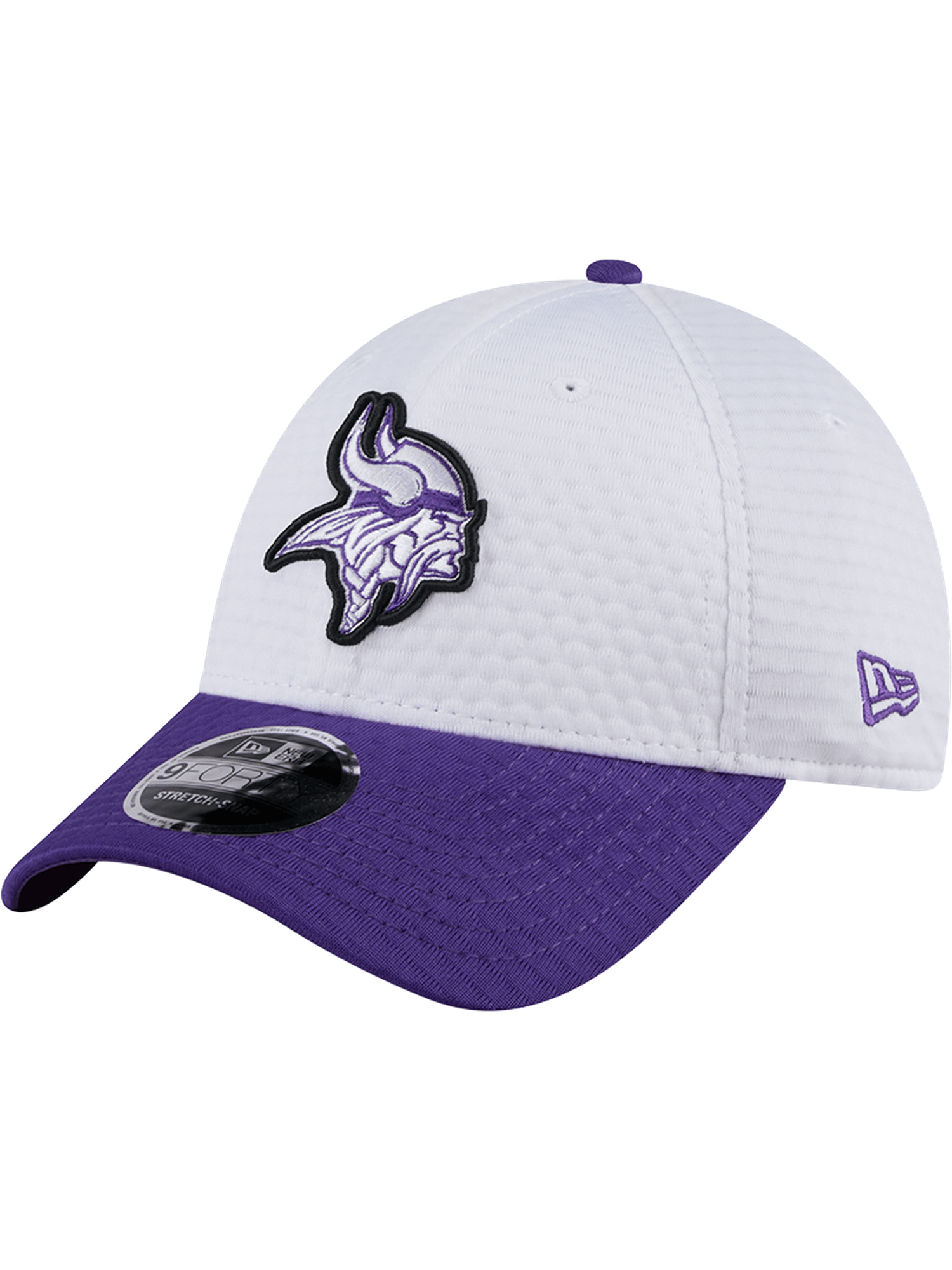 Minnesota Vikings New Era NFL 24 Training 9FORTY Stretch-Snapback Hat - White