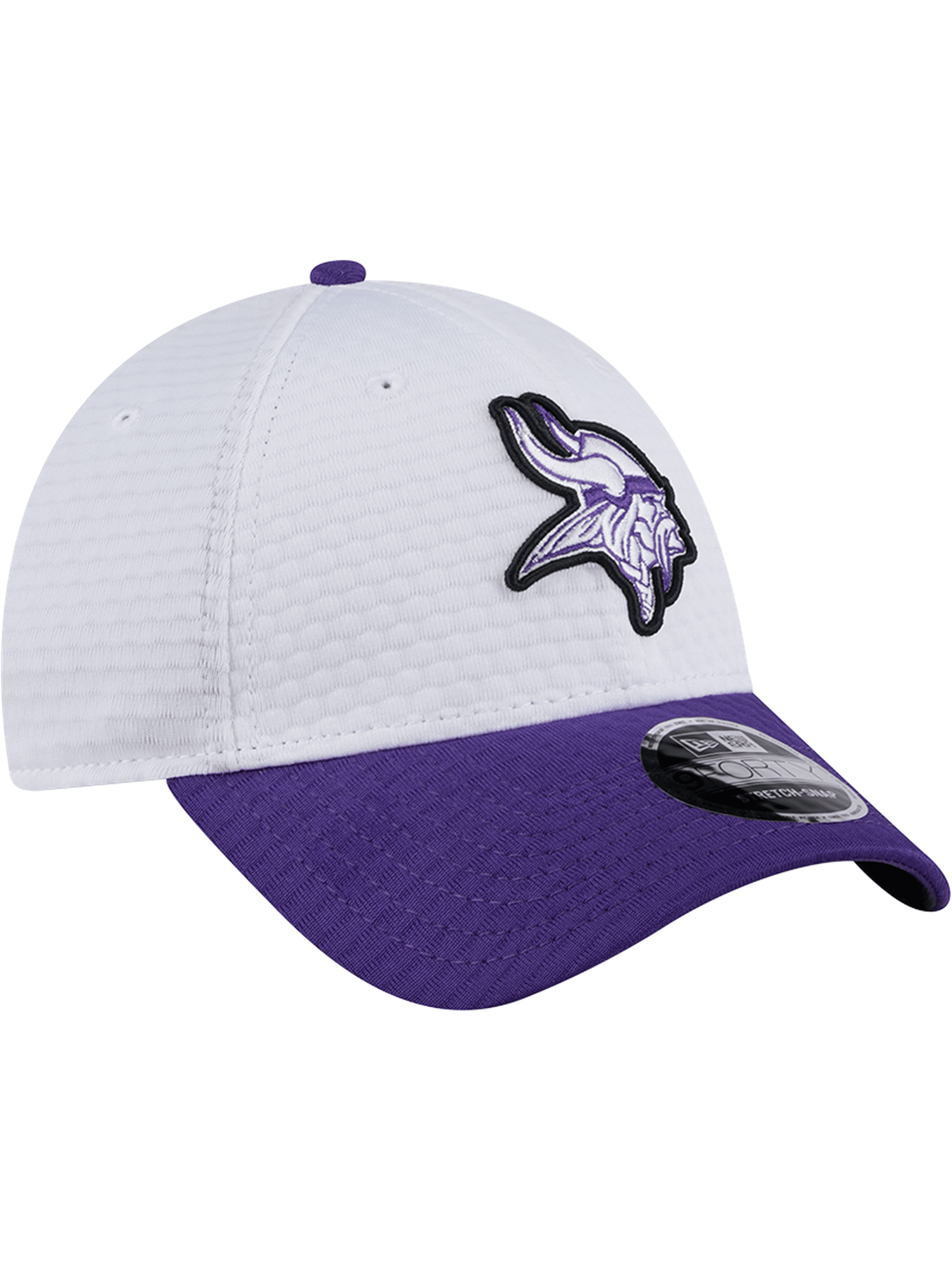 Minnesota Vikings New Era NFL 24 Training 9FORTY Stretch-Snapback Hat - White