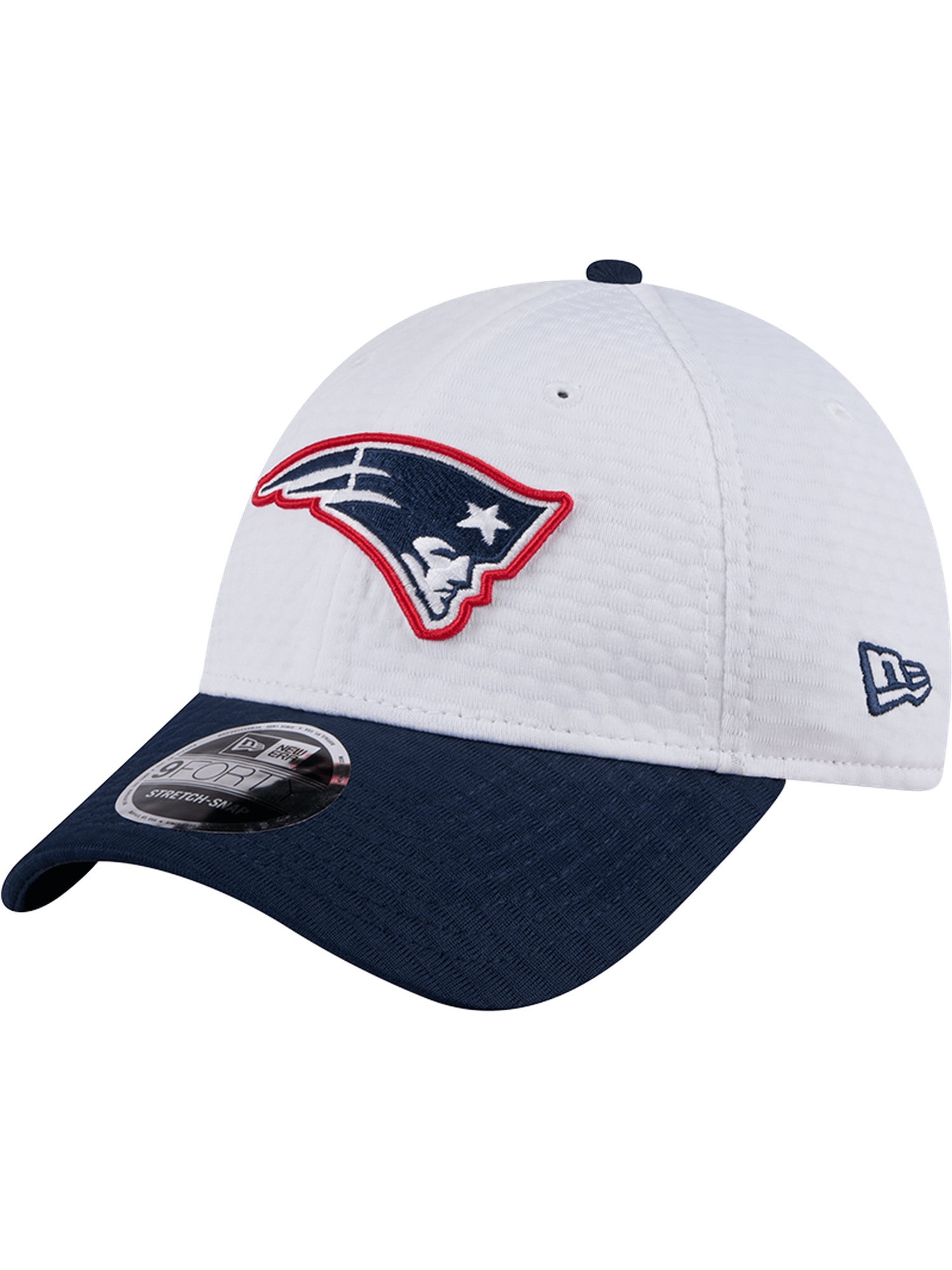 New England Patriots New Era NFL 24 Training 9FORTY Stretch-Snapback Hat - White