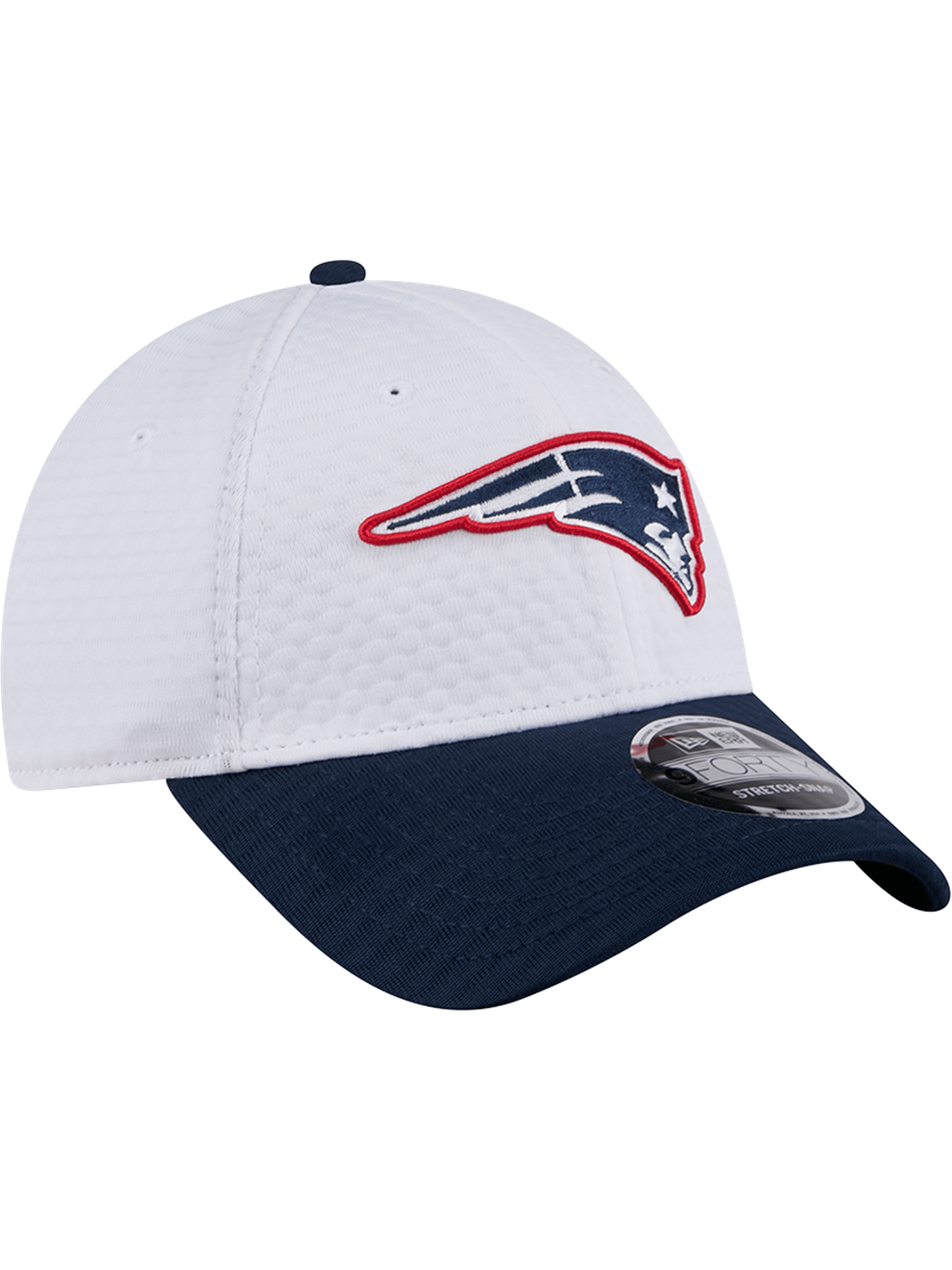 New England Patriots New Era NFL 24 Training 9FORTY Stretch-Snapback Hat - White