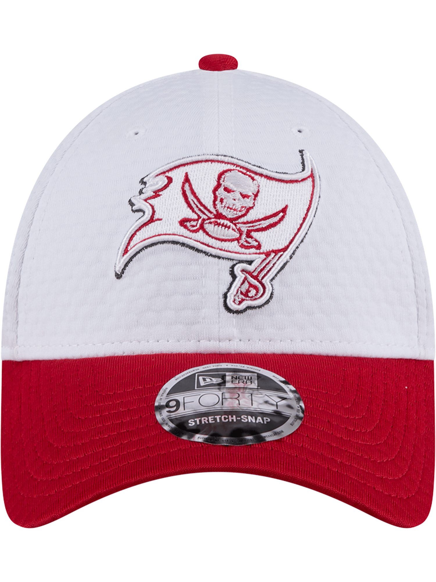 Tampa Bay Buccaneers New Era NFL 24 Training 9FORTY Stretch-Snapback Hat - White