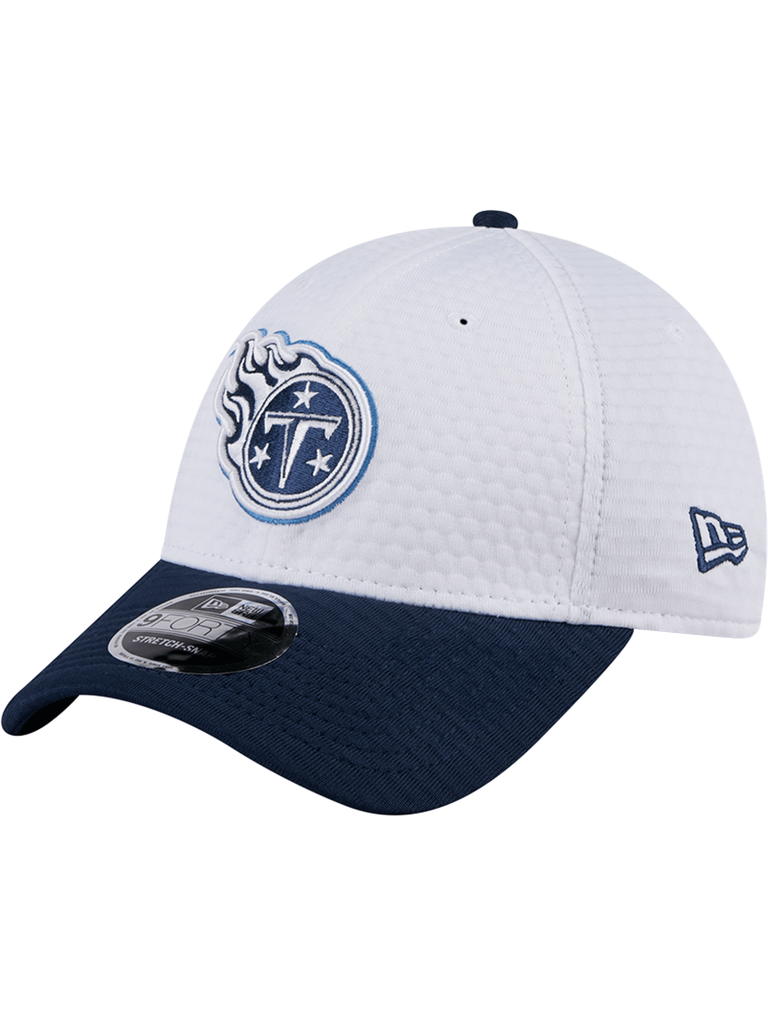 Tennessee Titans New Era NFL 24 Training 9FORTY Stretch-Snapback Hat - White