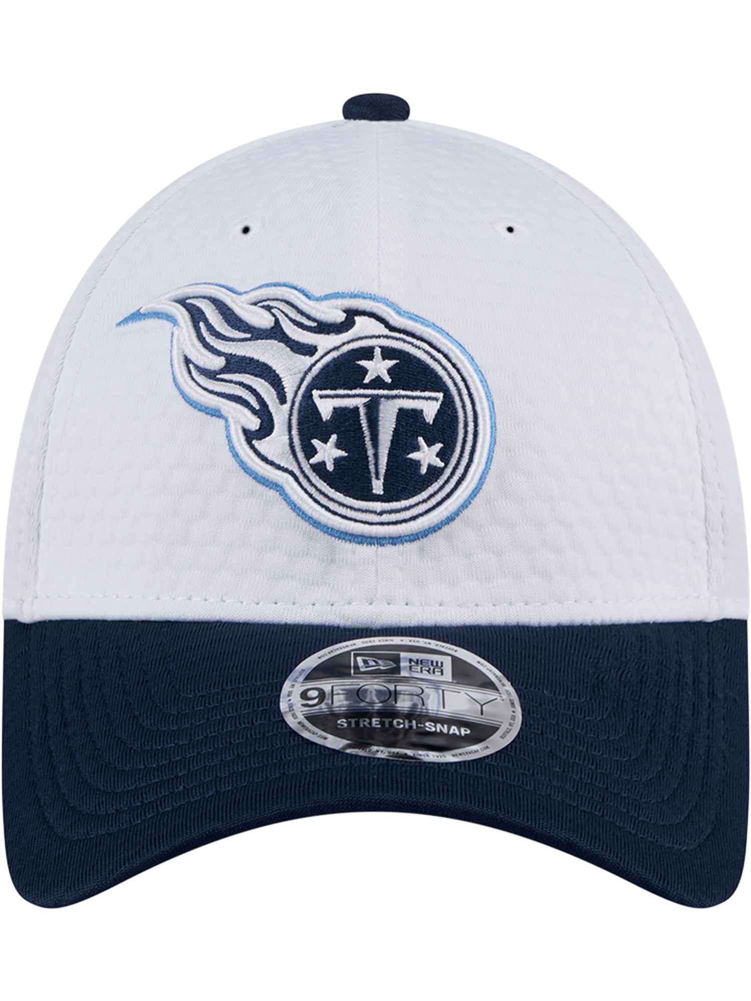 Tennessee Titans New Era NFL 24 Training 9FORTY Stretch-Snapback Hat - White