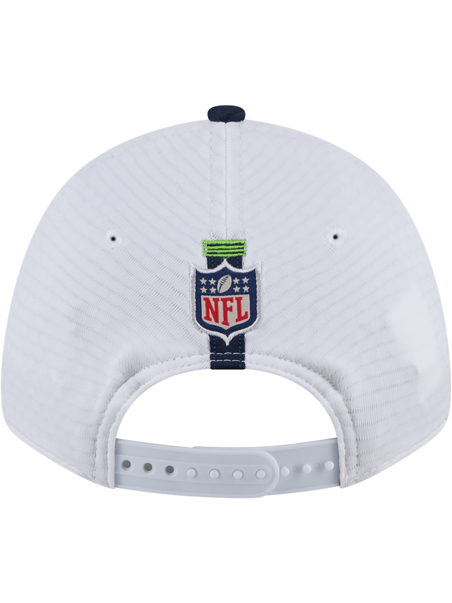 Seattle Seahawks New Era NFL 24 Training 9FORTY Stretch-Snapback Hat - White