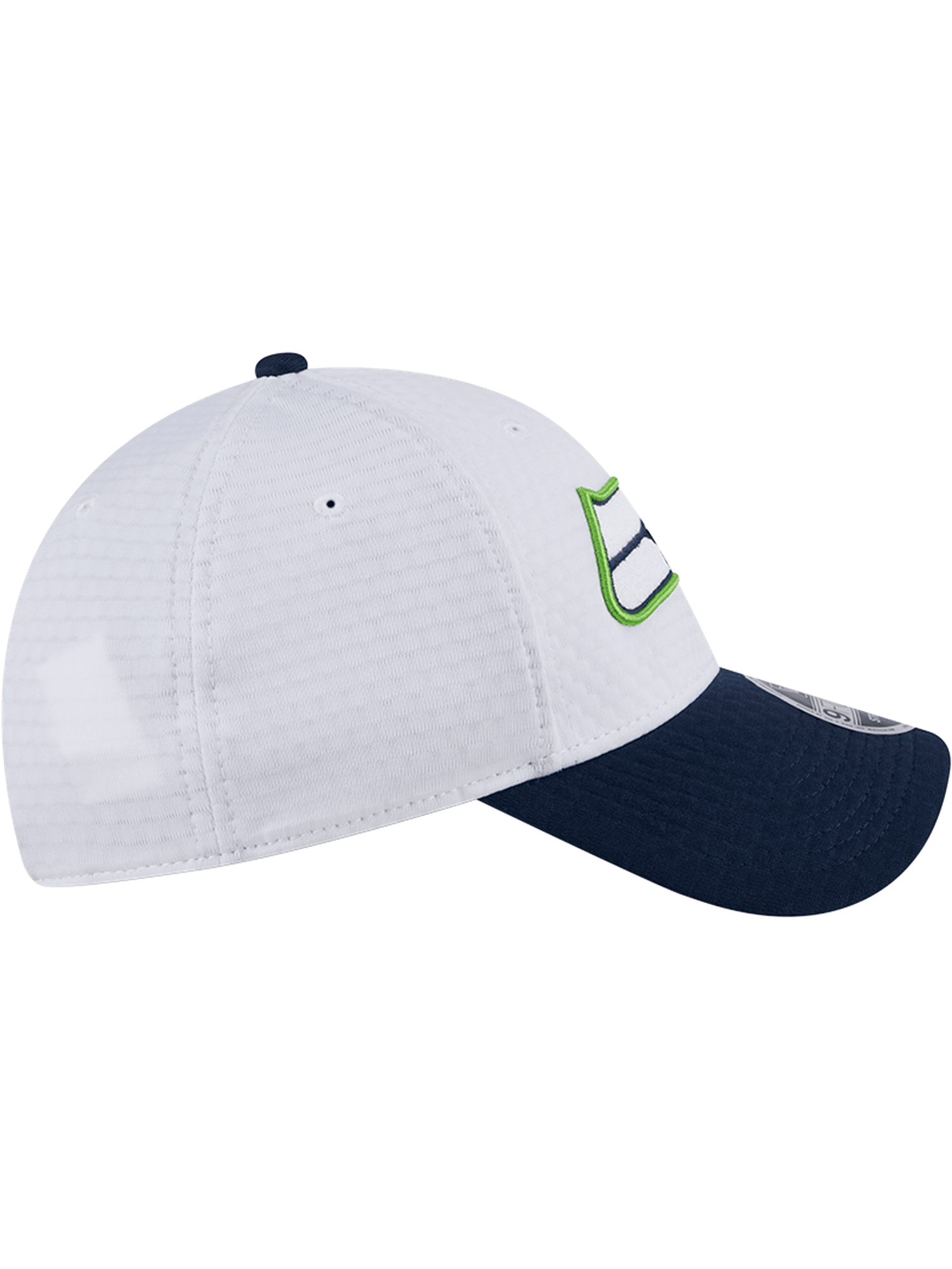 Seattle Seahawks New Era NFL 24 Training 9FORTY Stretch-Snapback Hat - White