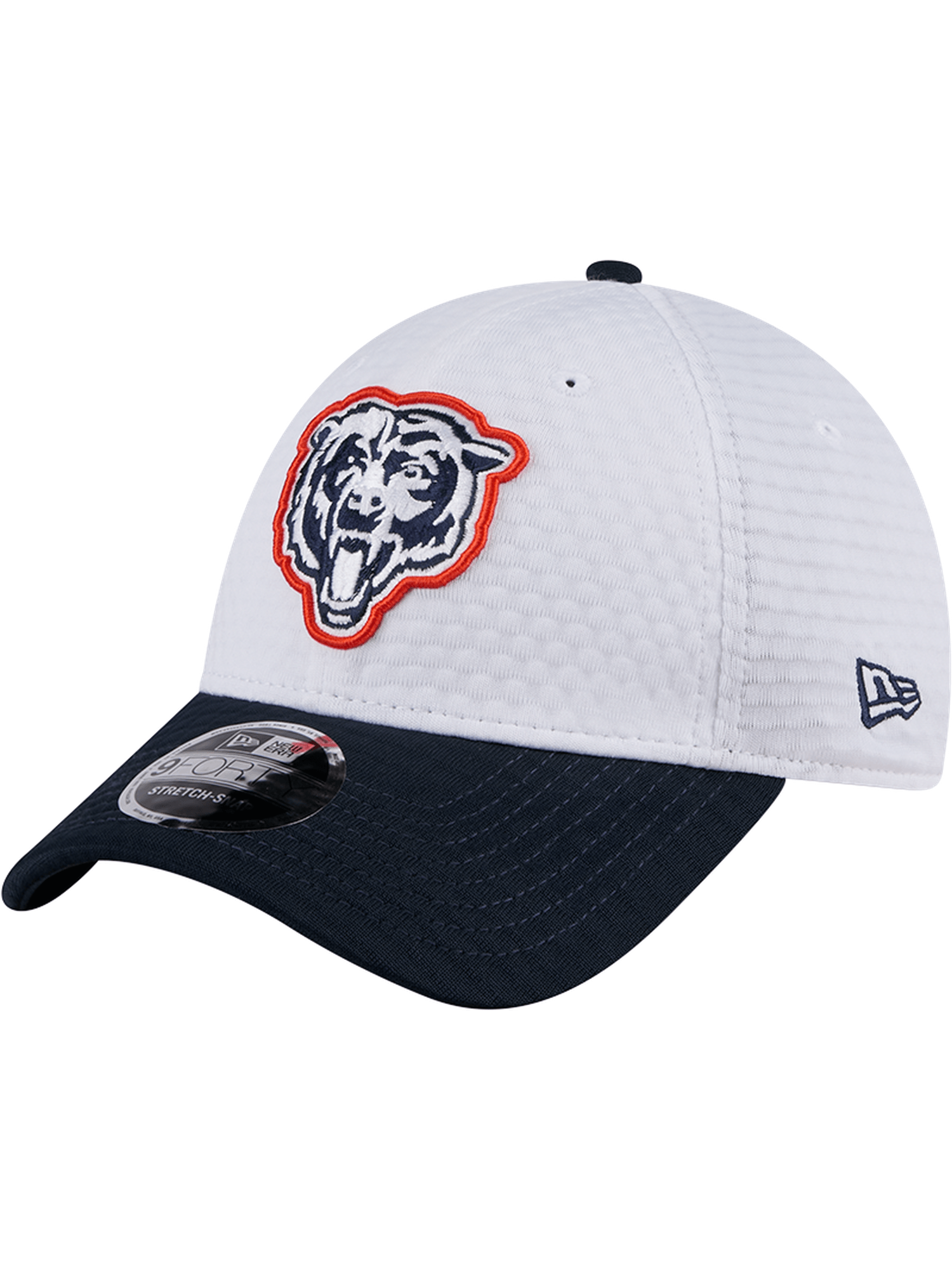 Chicago Bears New Era NFL 24 Training 9FORTY Stretch-Snapback Hat - White