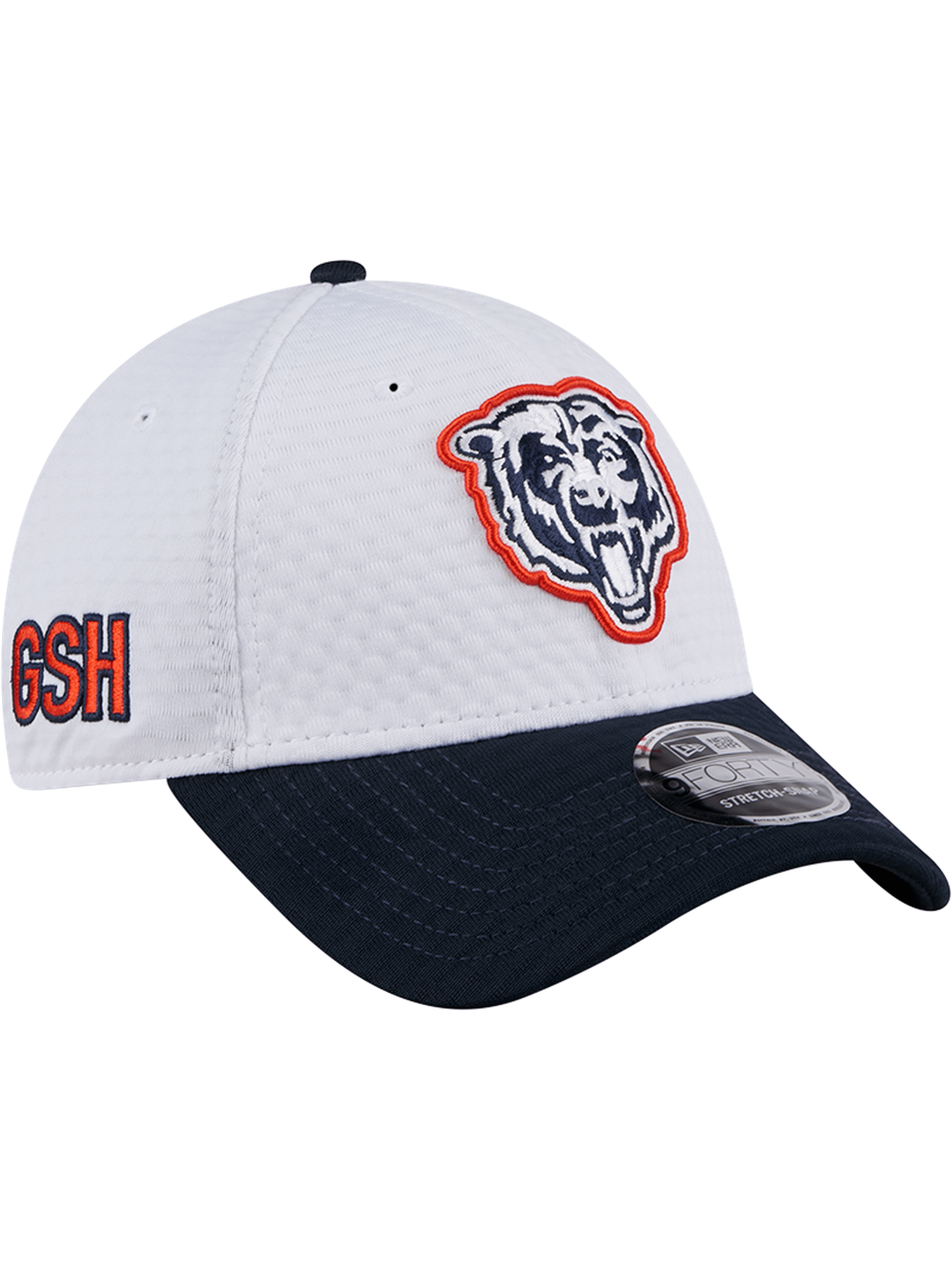 Chicago Bears New Era NFL 24 Training 9FORTY Stretch-Snapback Hat - White